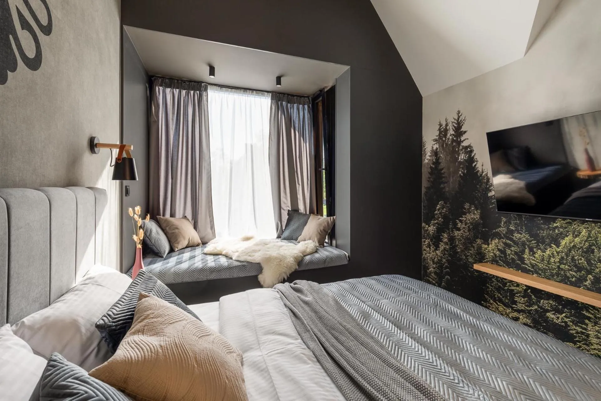 Bedroom, Bed in Cyrhla Apartamenty - sauna, playroom, free parking & wifi
