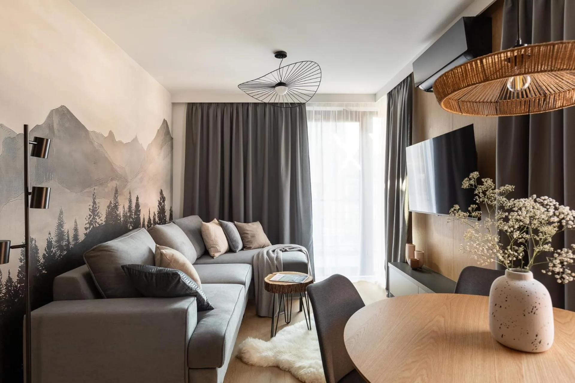 Living room in Cyrhla Apartamenty - sauna, playroom, free parking & wifi