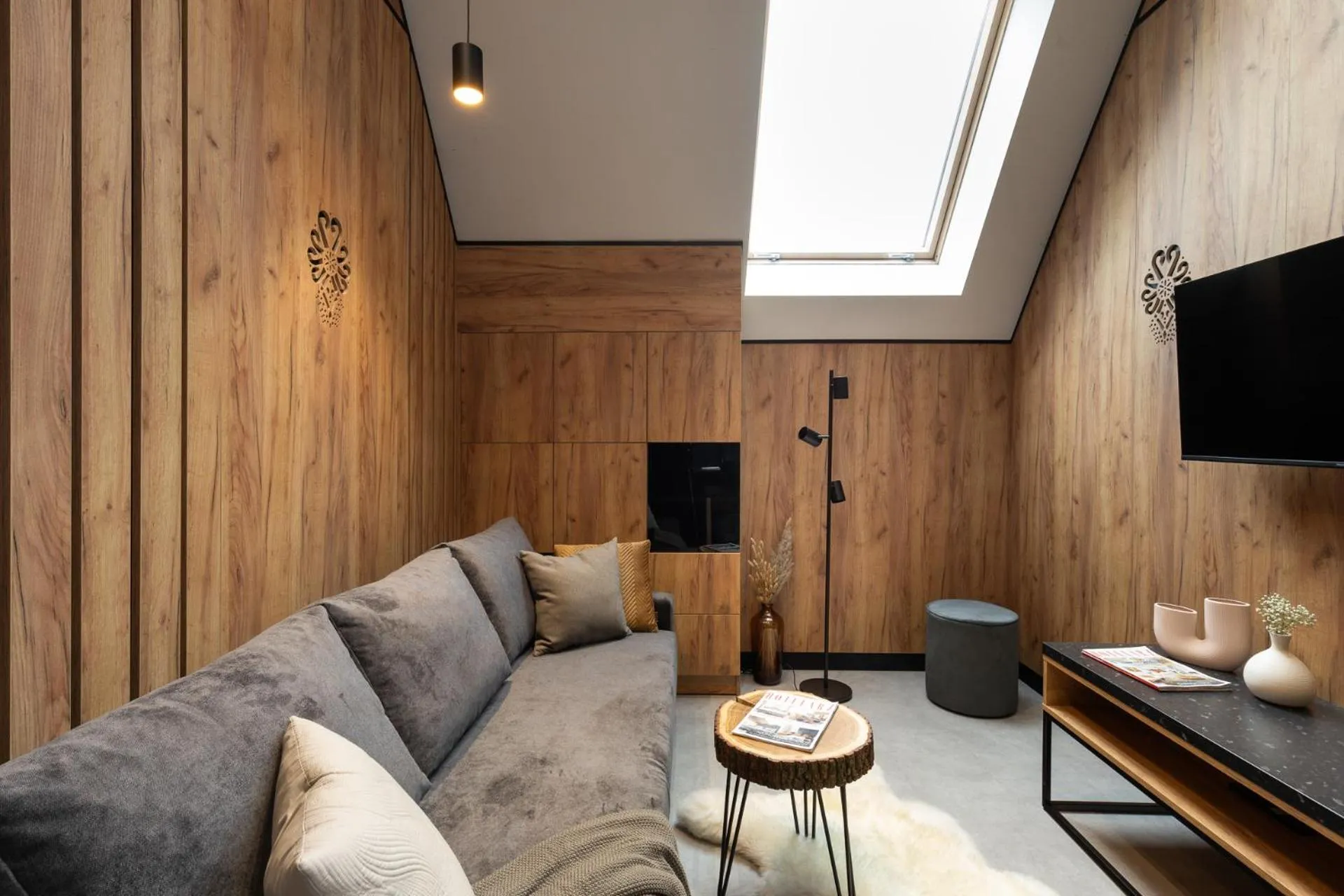 Living room in Cyrhla Apartamenty - sauna, playroom, free parking & wifi