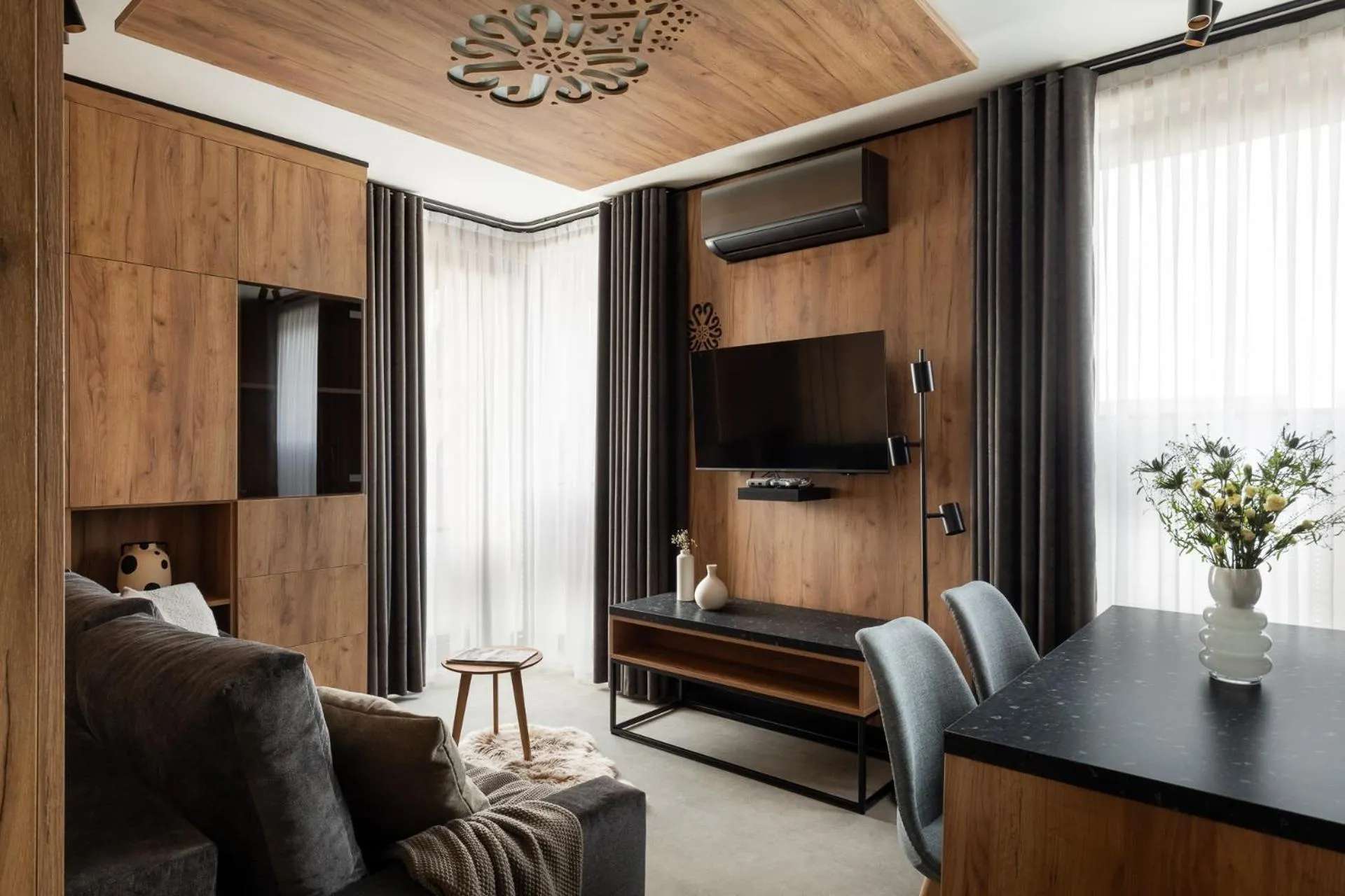 Living room in Cyrhla Apartamenty - sauna, playroom, free parking & wifi