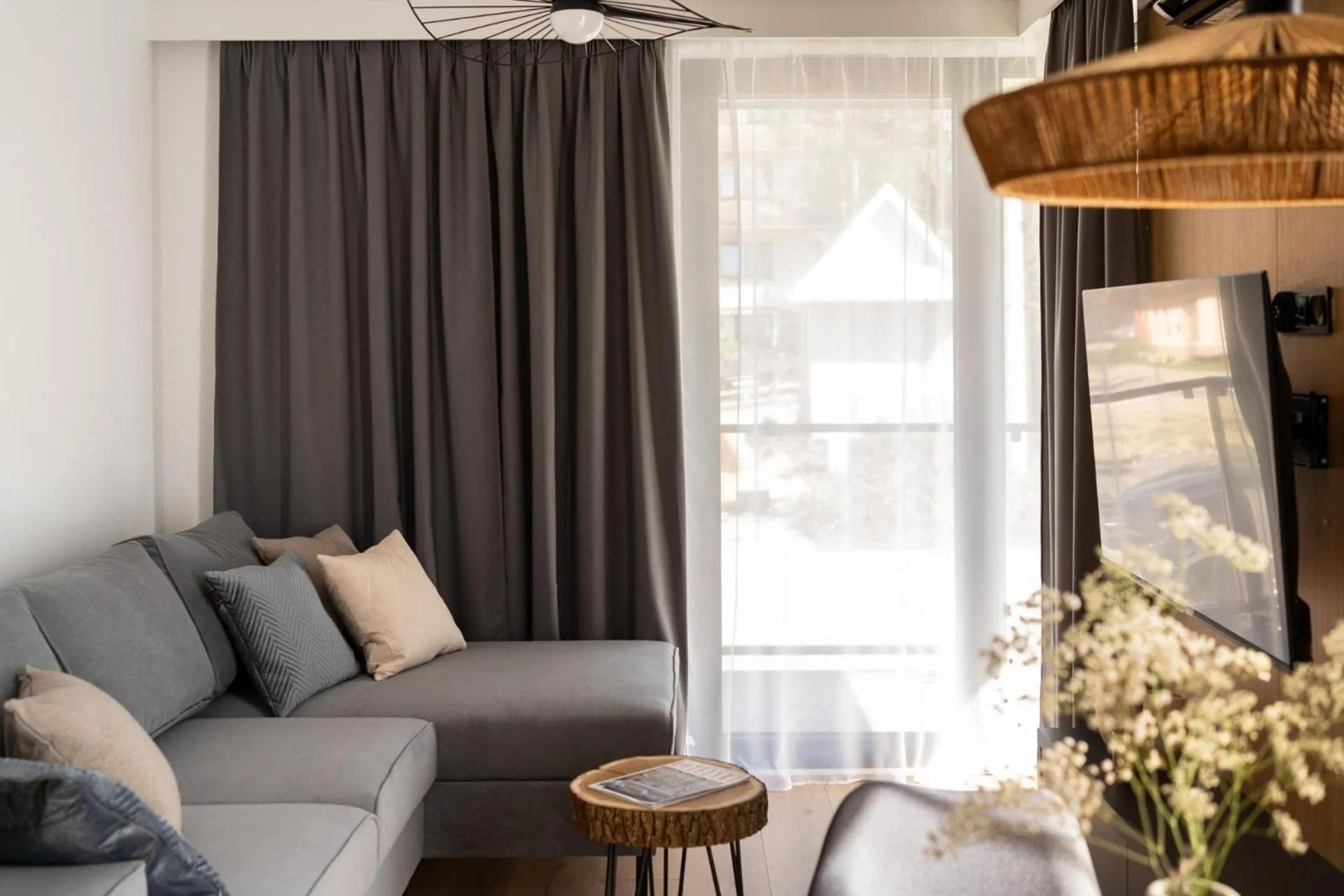 Living room in Cyrhla Apartamenty - sauna, playroom, free parking & wifi