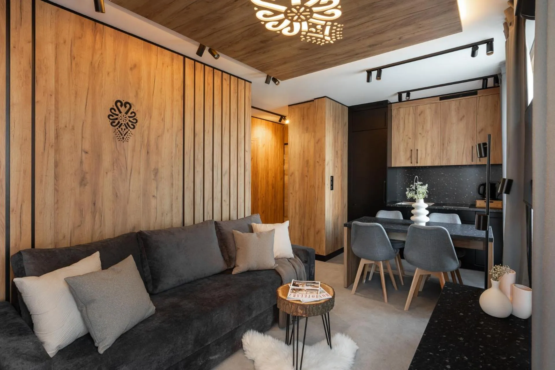 Living room in Cyrhla Apartamenty - sauna, playroom, free parking & wifi