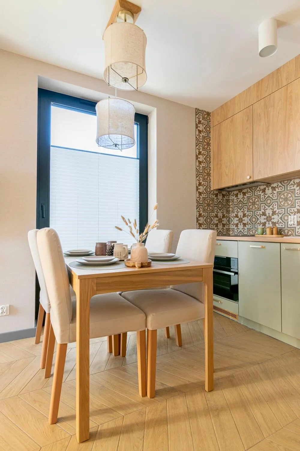 Kitchen or kitchenette in Cyrhla Apartamenty - sauna, playroom, free parking & wifi