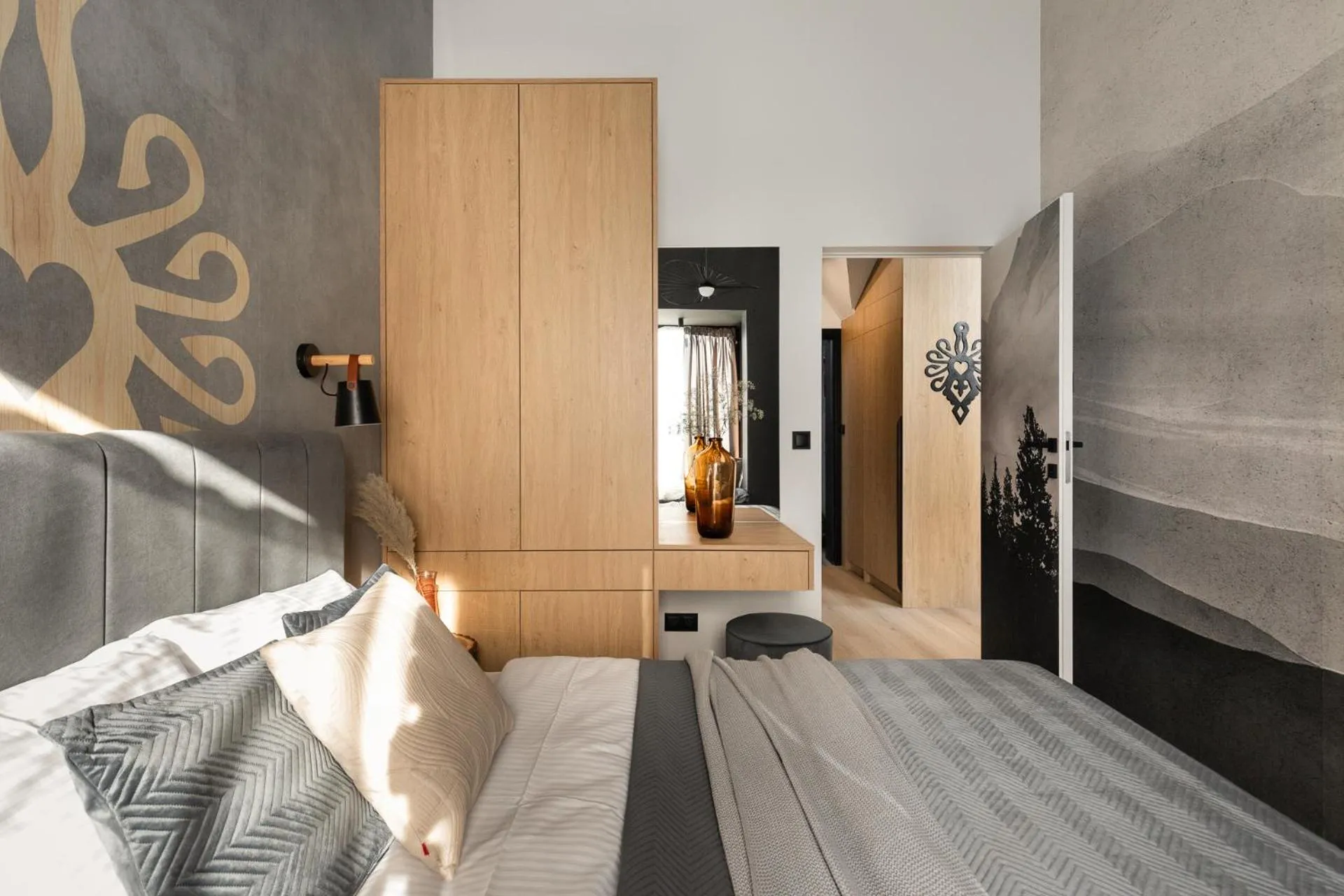 Bed in Cyrhla Apartamenty - sauna, playroom, free parking & wifi