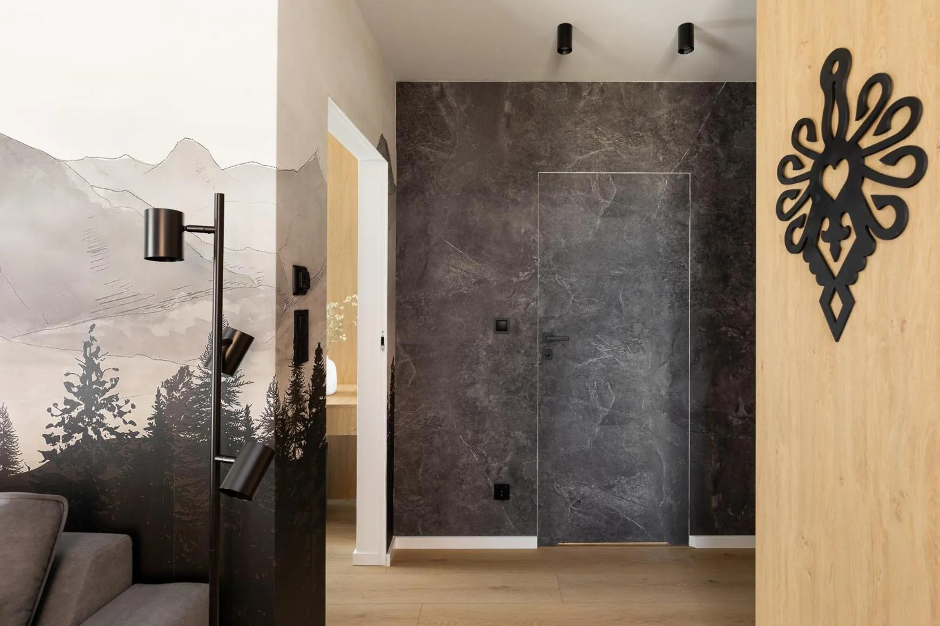 Decorative detail in Cyrhla Apartamenty - sauna, playroom, free parking & wifi