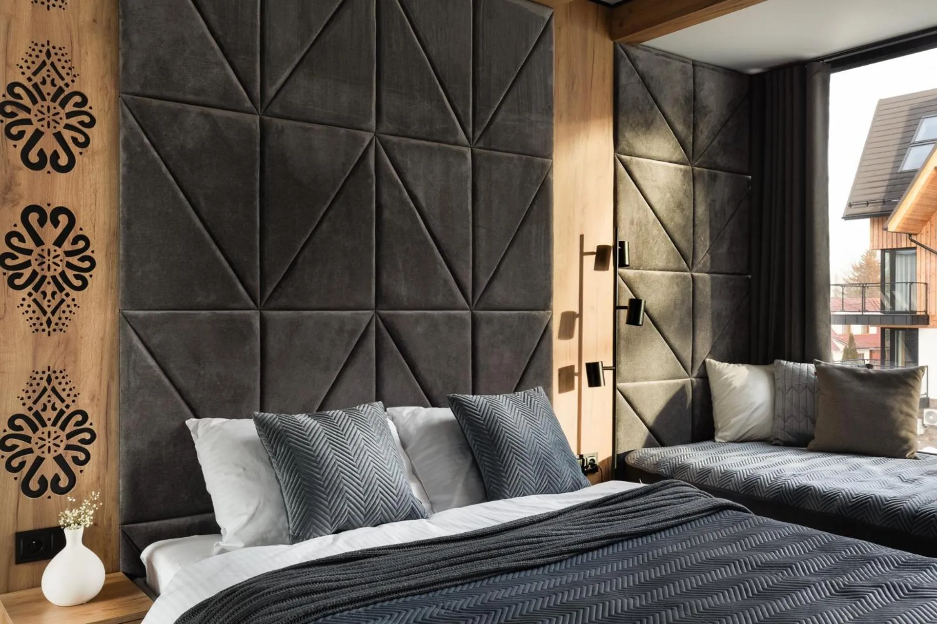 Bedroom, Bed in Cyrhla Apartamenty - sauna, playroom, free parking & wifi