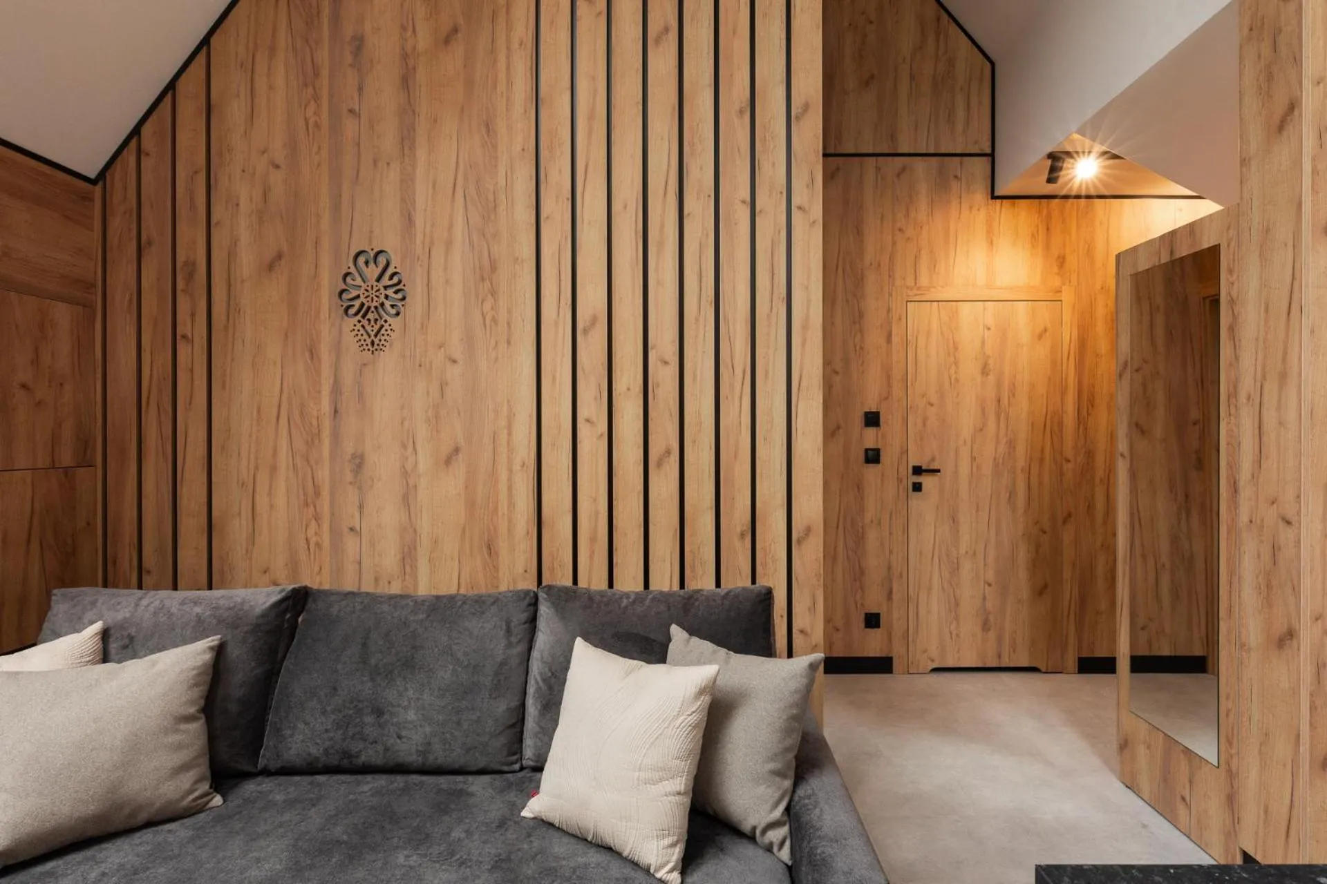 Living room in Cyrhla Apartamenty - sauna, playroom, free parking & wifi