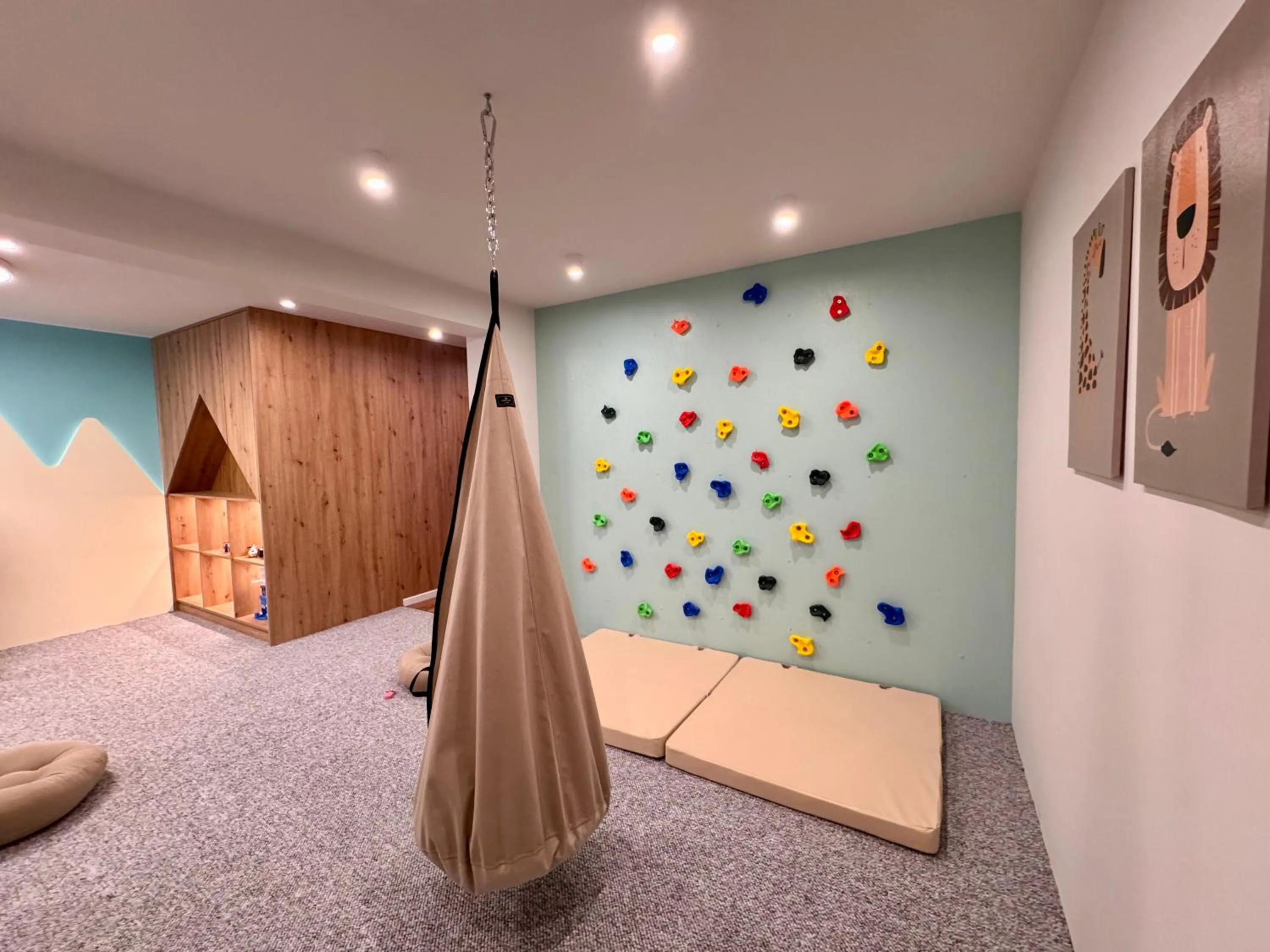 Children play ground in Cyrhla Apartamenty - sauna, playroom, free parking & wifi