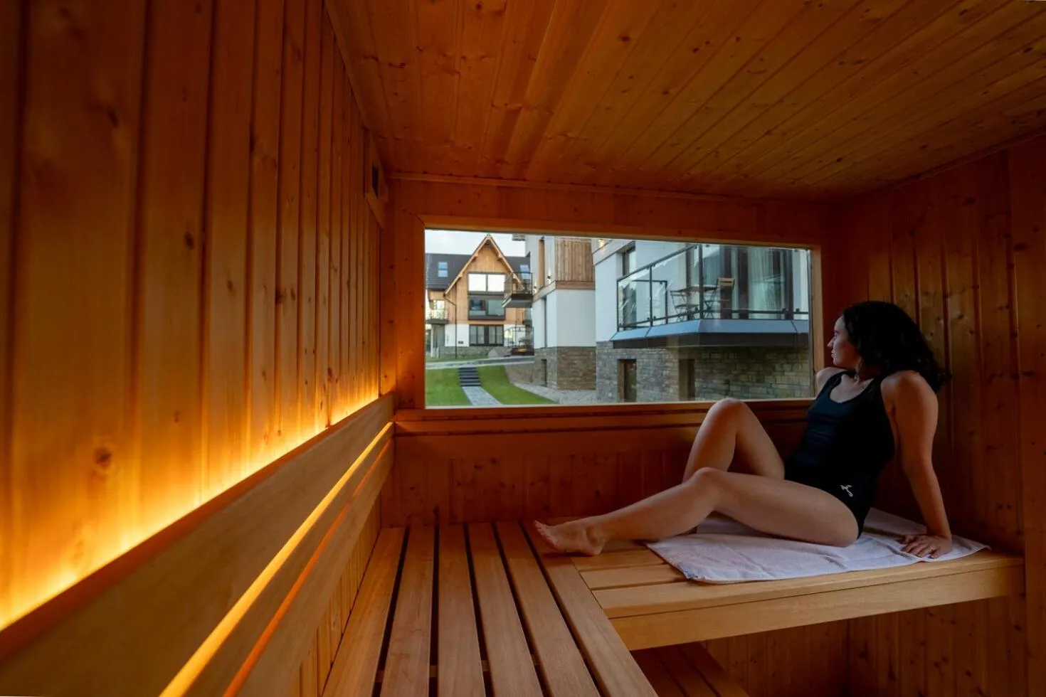 Sauna in Cyrhla Apartamenty - sauna, playroom, free parking & wifi