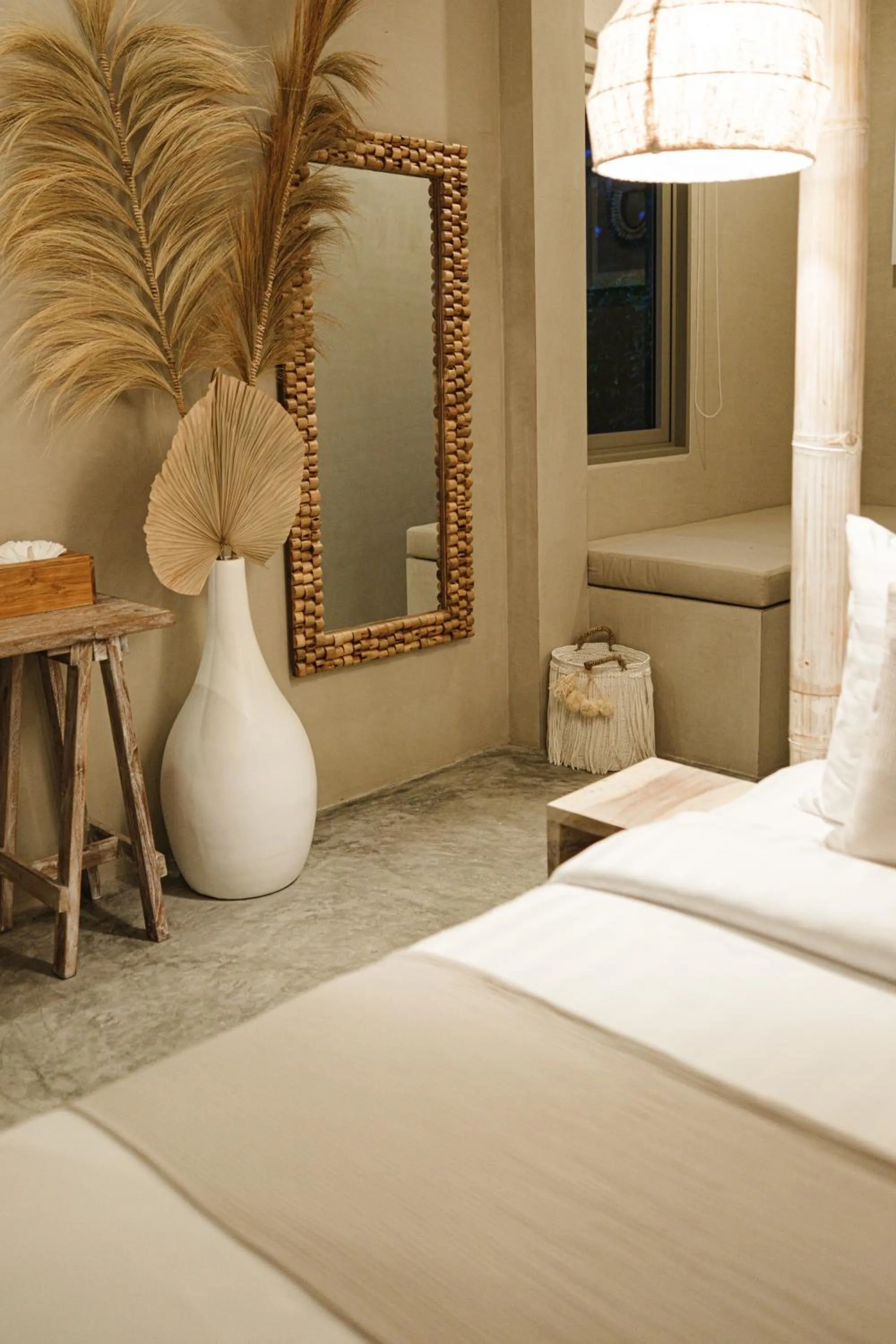 Bed in The Deck Cottages Samui