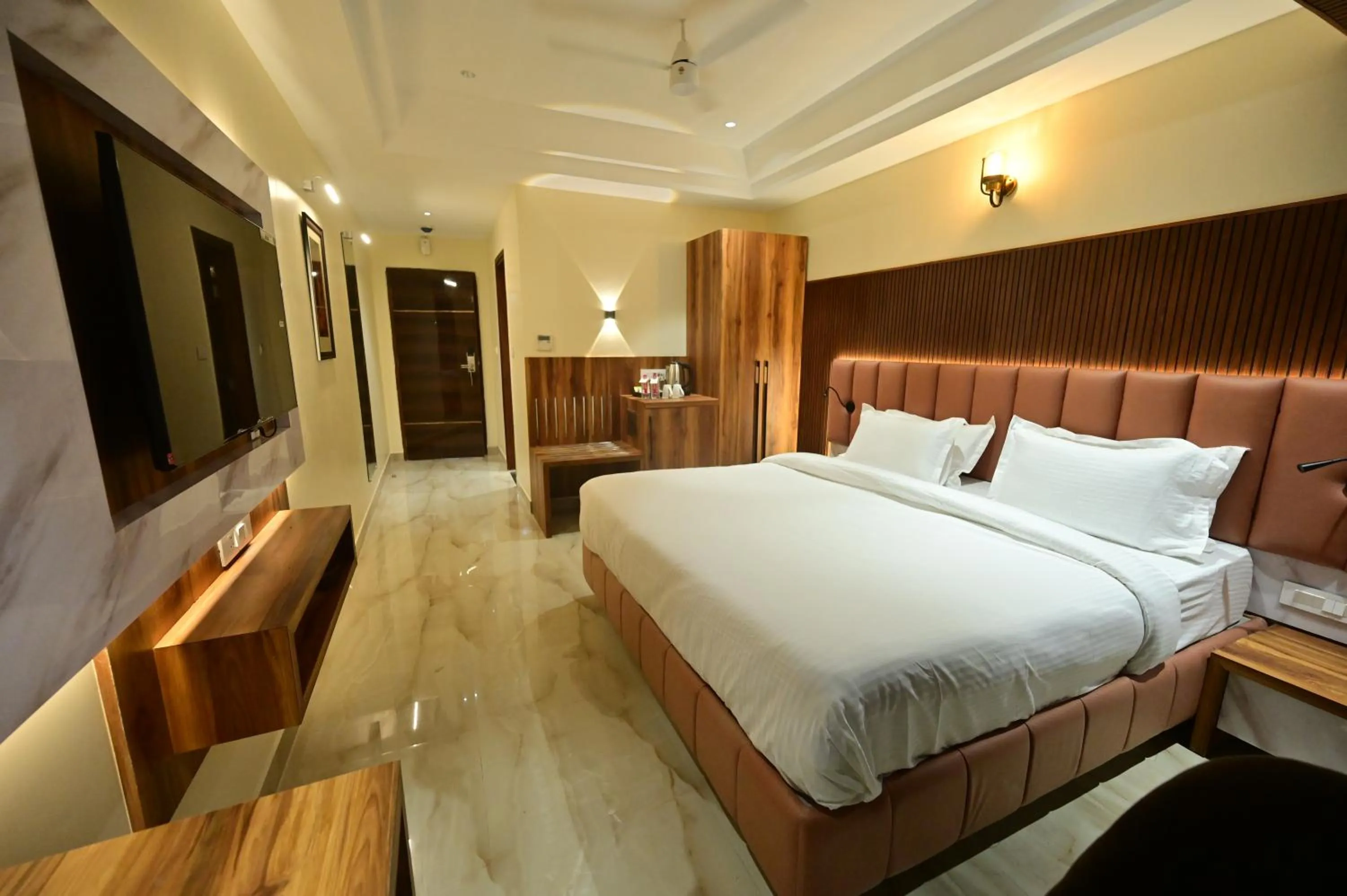Photo of the whole room, Bed in Hotel Vishwam Residency