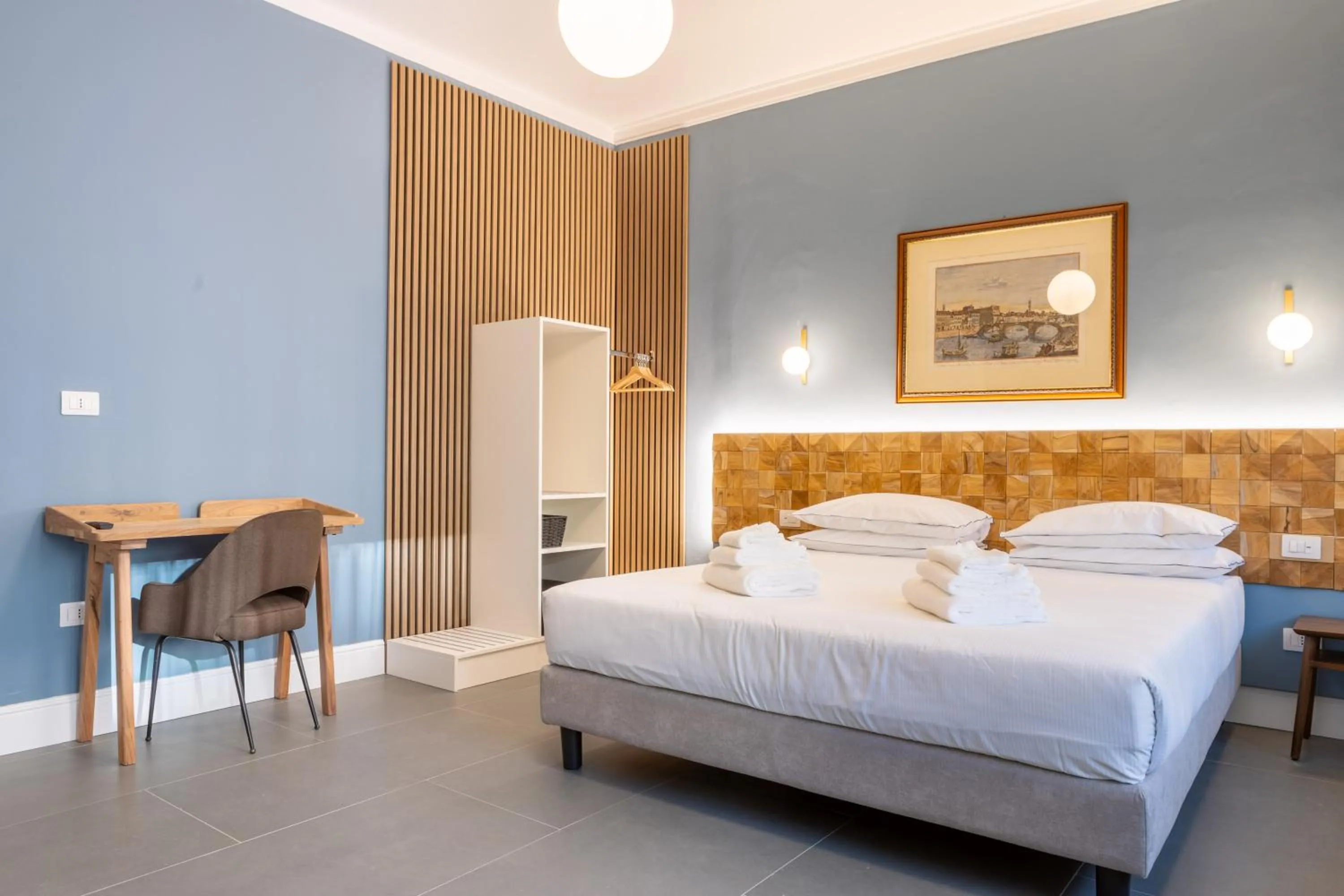 View (from property/room), Bed in Pier Capponi 17 Rooms & Suites