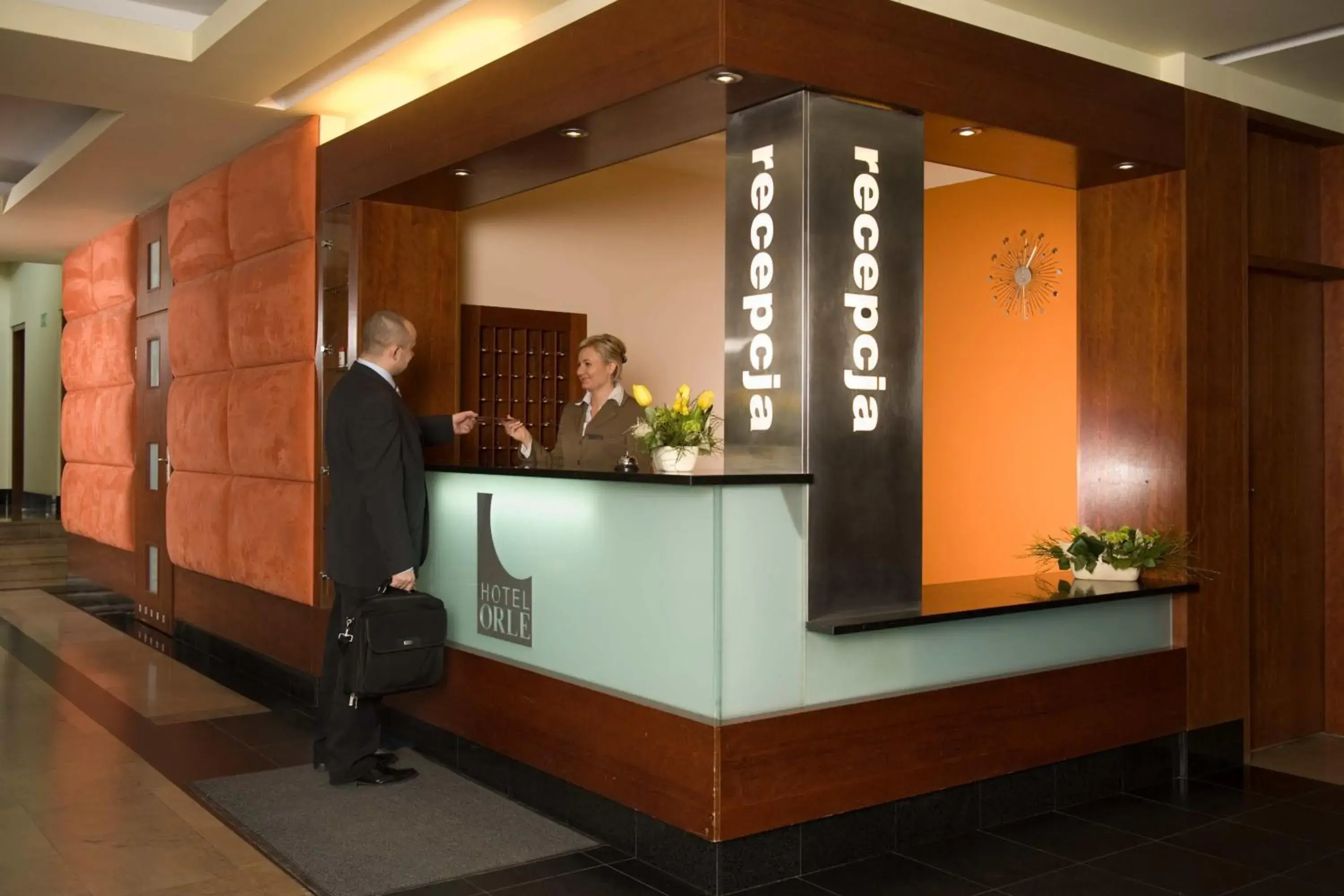Lobby or reception in Hotel Orle Lobby or reception in Hotel Orle