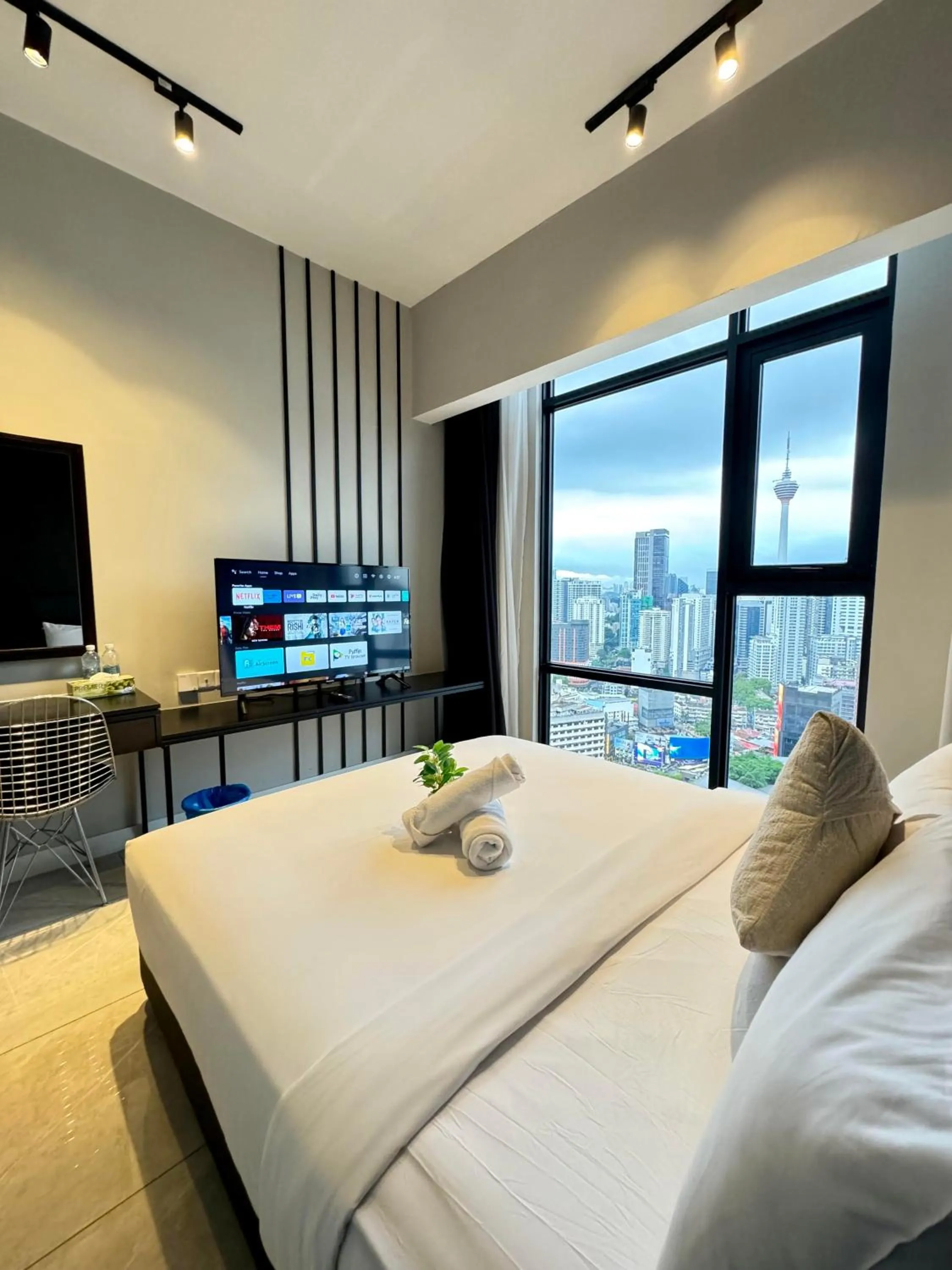 Bed in The Axon Apartment Bukit Bintang