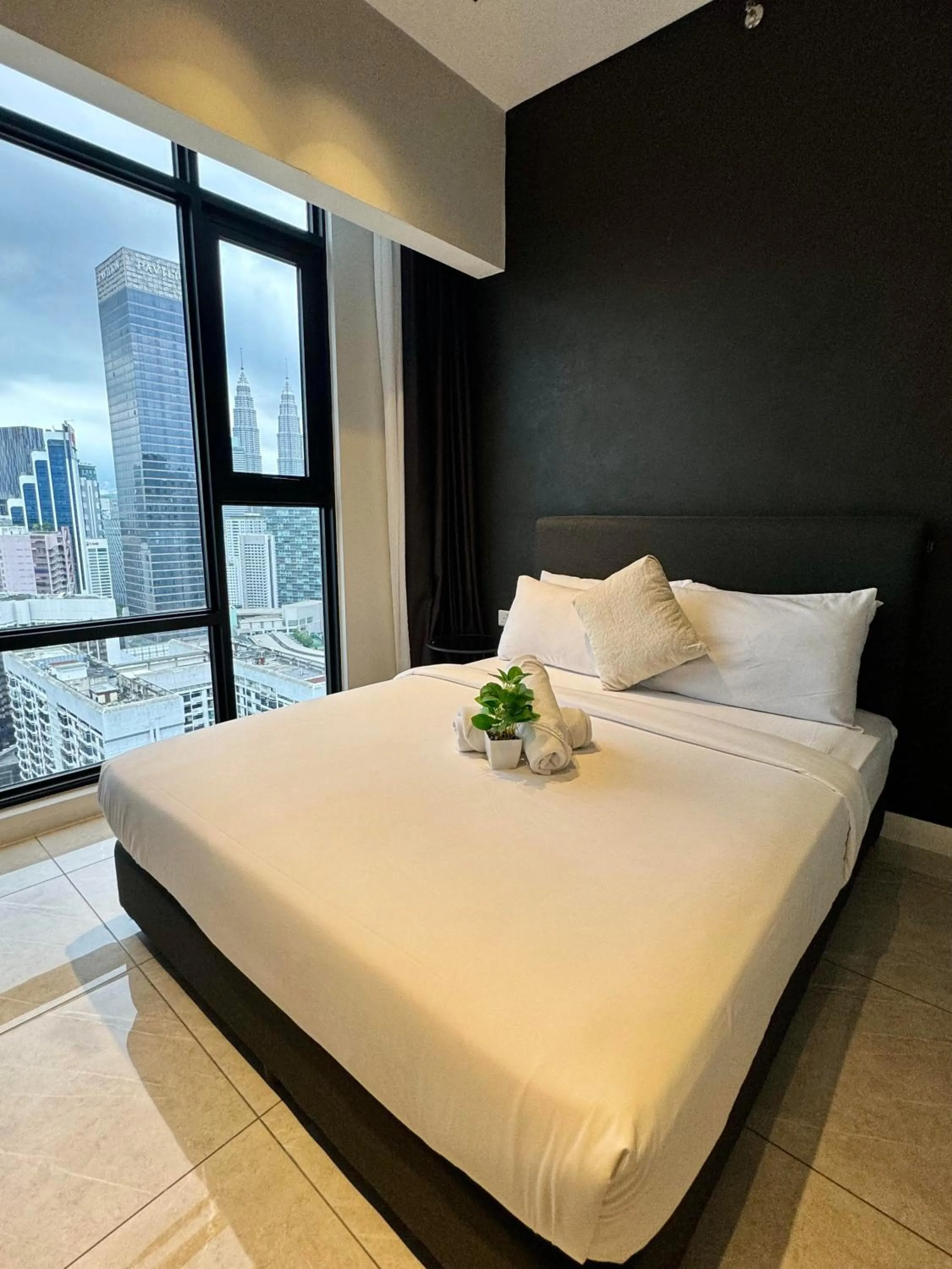 Bed in The Axon Apartment Bukit Bintang