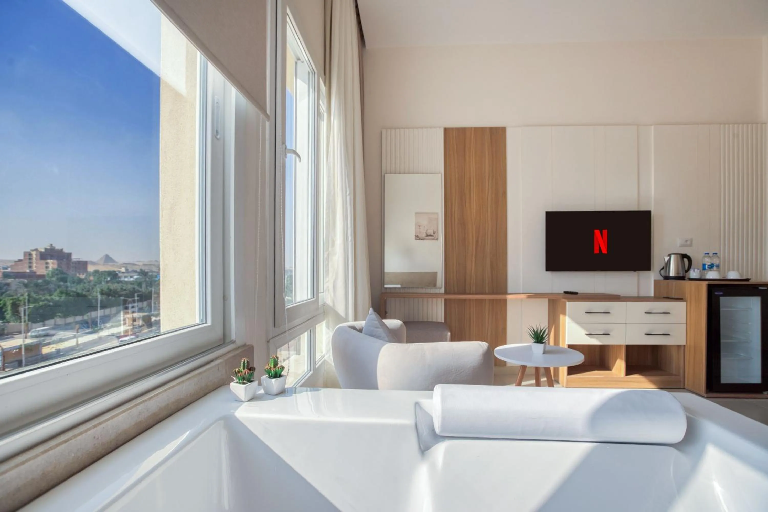 TV and multimedia in Mazar Pyramids Hotel
