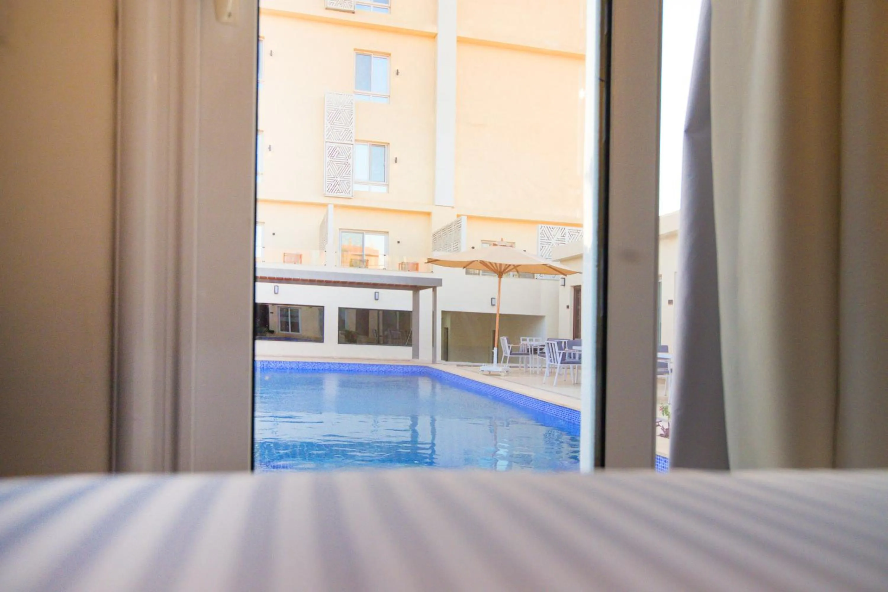 Swimming pool in Mazar Pyramids Hotel