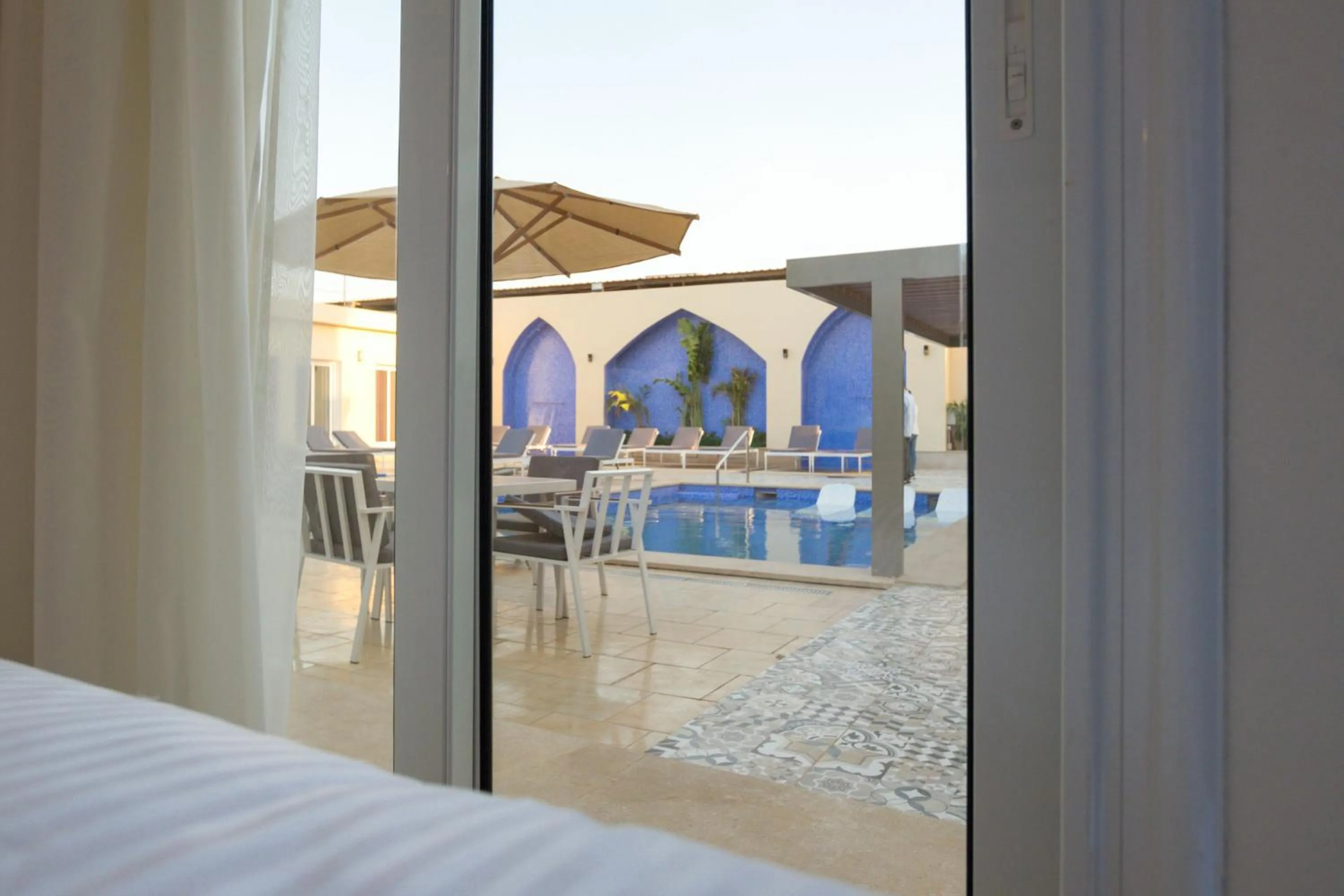 Swimming pool in Mazar Pyramids Hotel