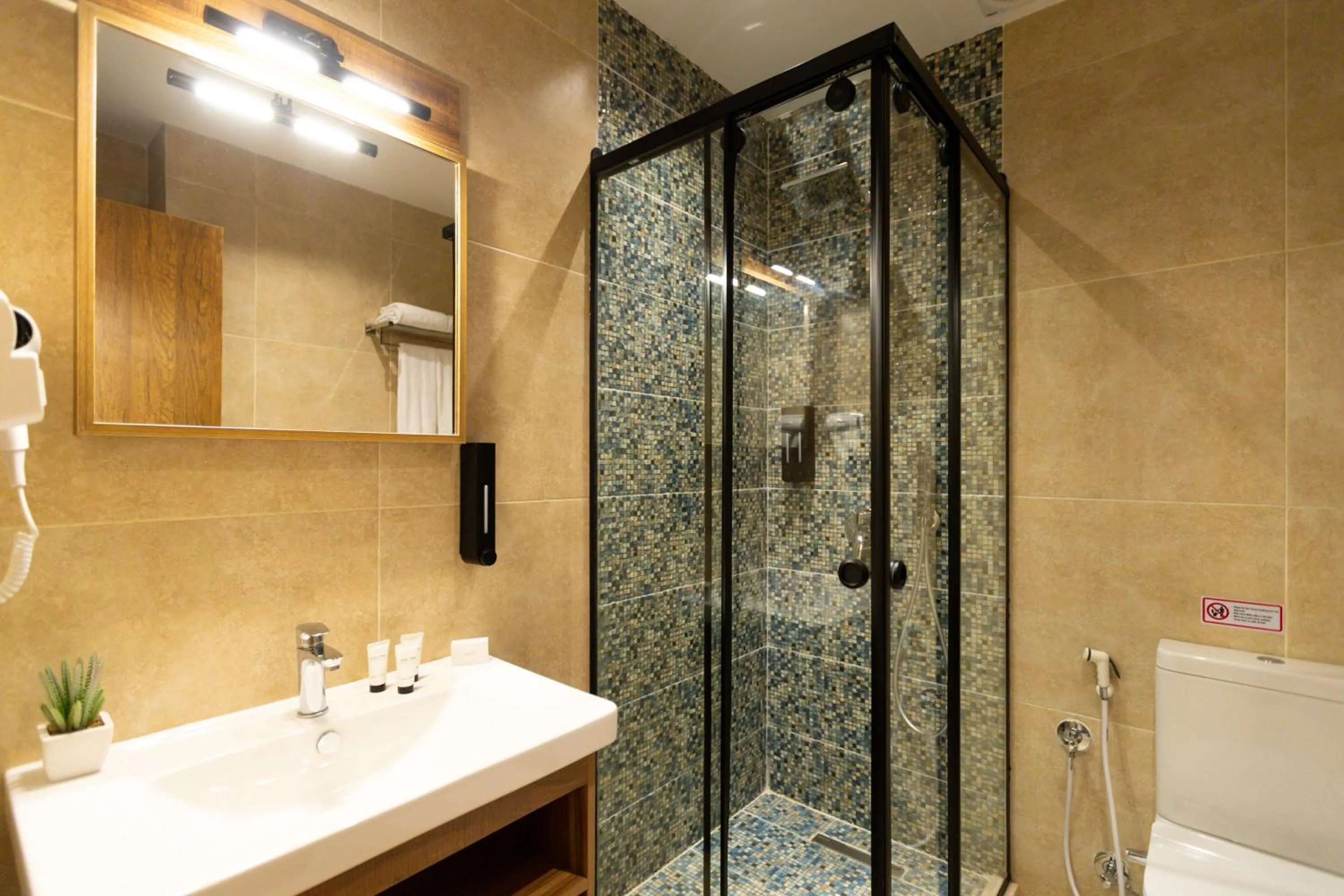 Shower in Mazar Pyramids Hotel