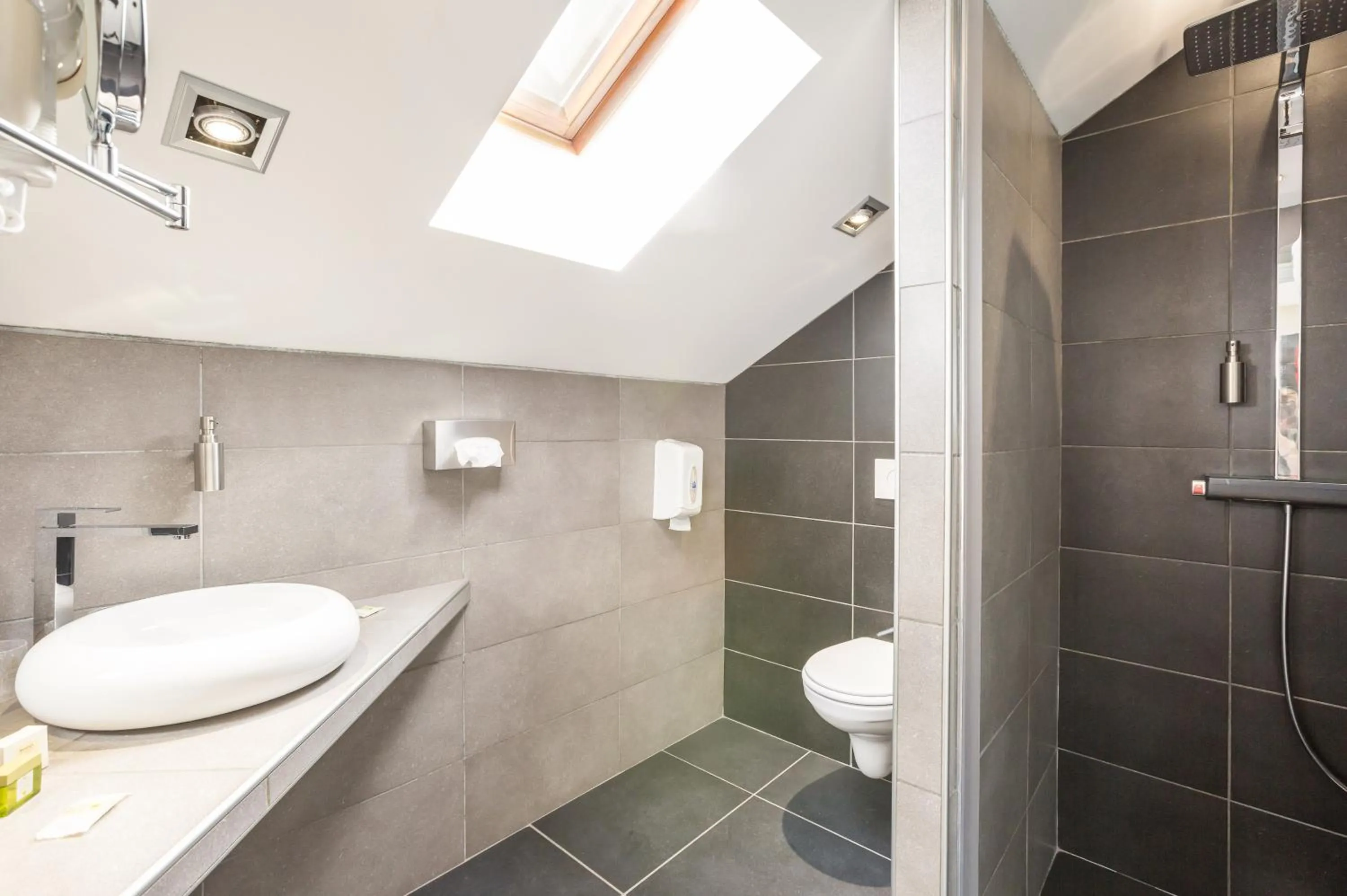 Toilet in Logis Hôtel Le Relais du Bois Vialotte