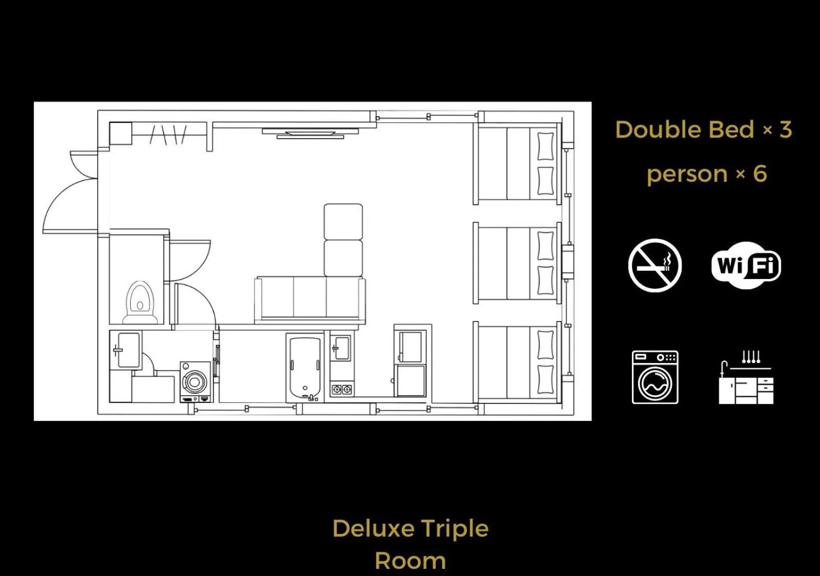 Floor plan in The LOFT INN HAKATA