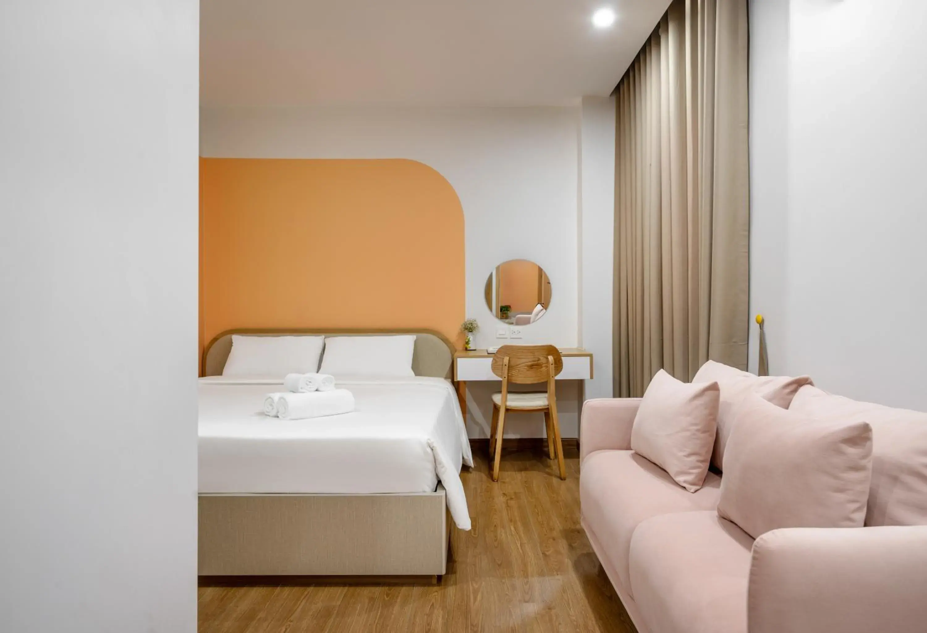 Bed in MOONLIT Suites Hotel by Luxe Paradise Bed in MOONLIT Suites Hotel by Luxe Paradise