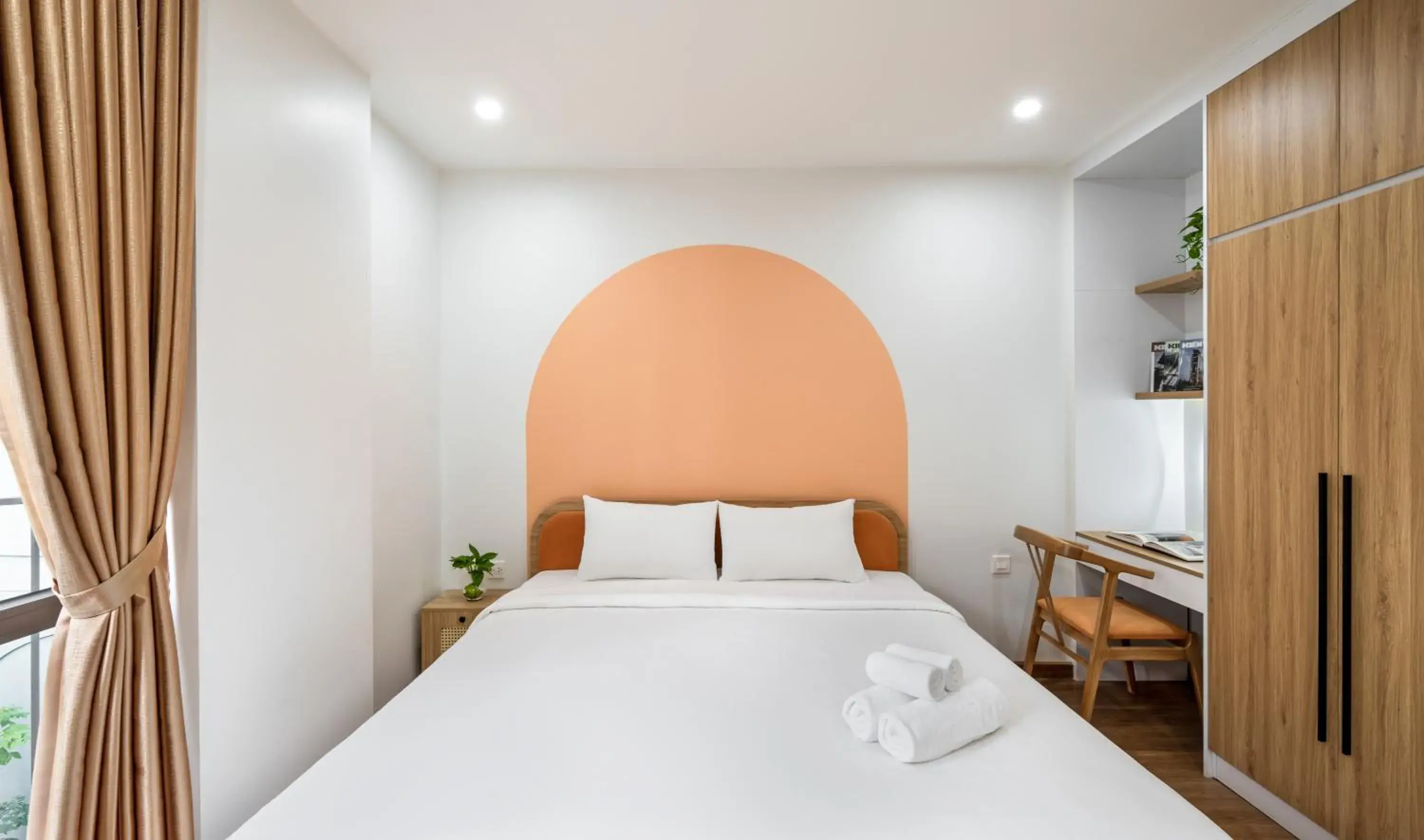 Bed in MOONLIT Suites Hotel by Luxe Paradise Bed in MOONLIT Suites Hotel by Luxe Paradise