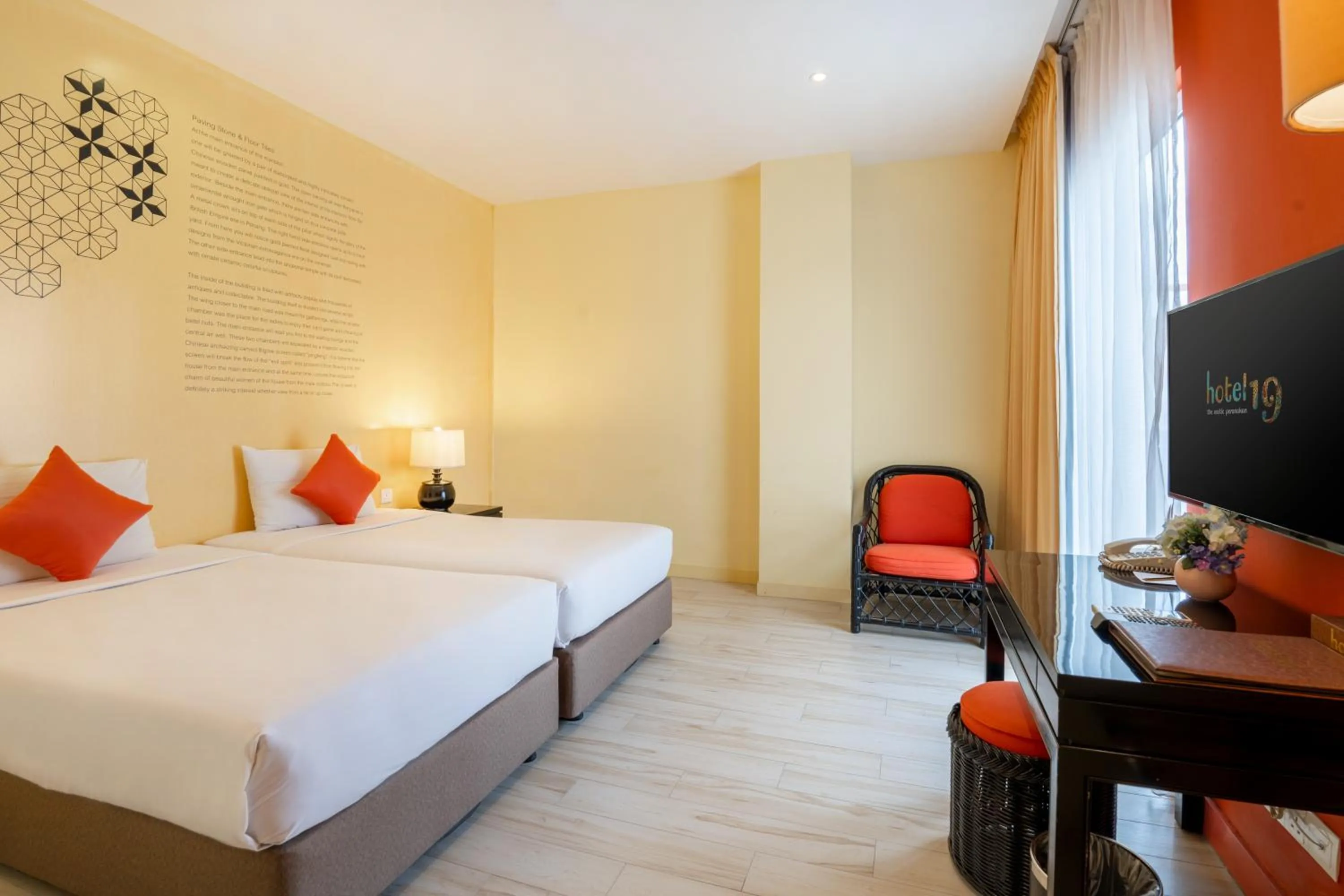 Bed in Hotel 19, Penang