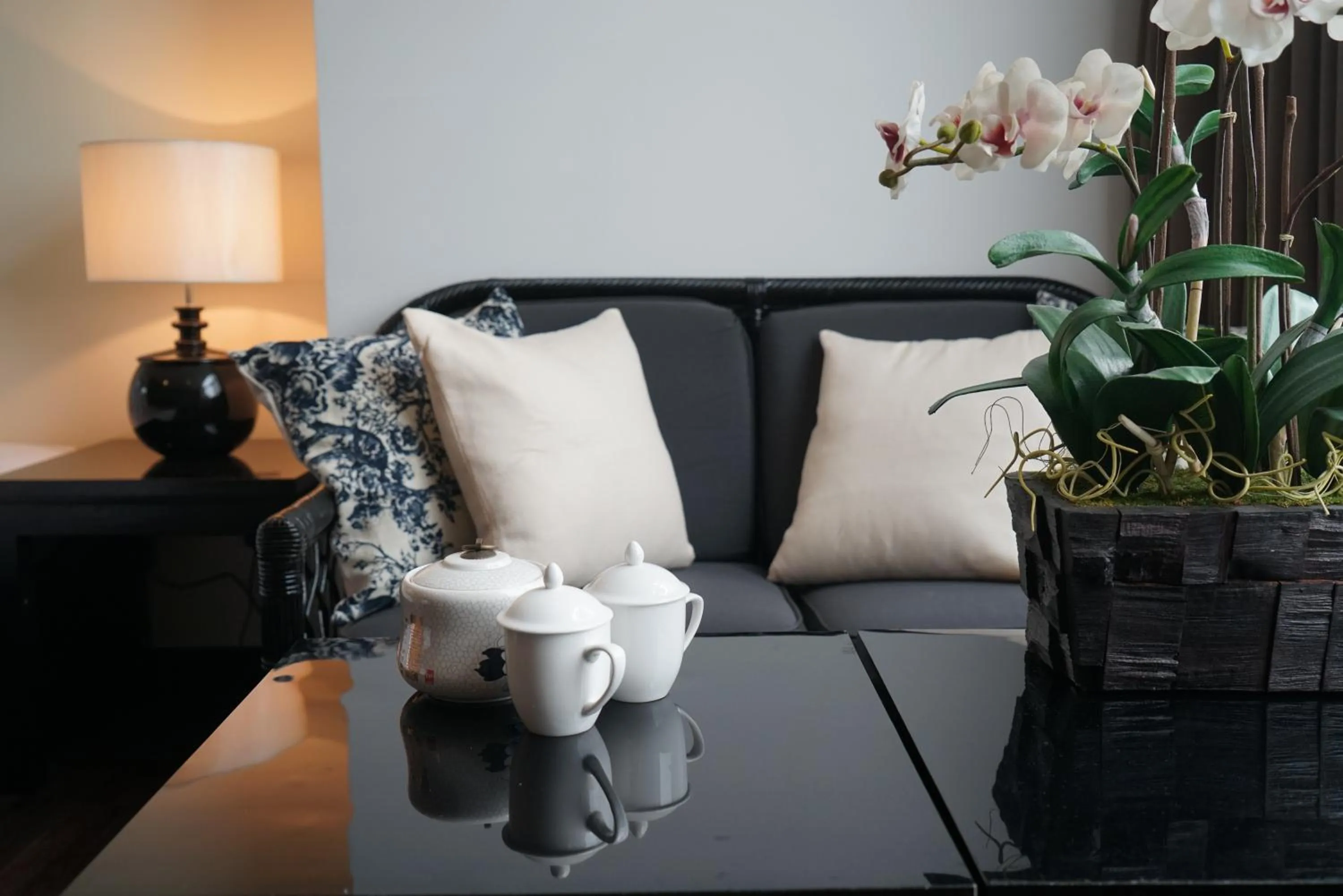 Seating area in Hotel 19, Penang