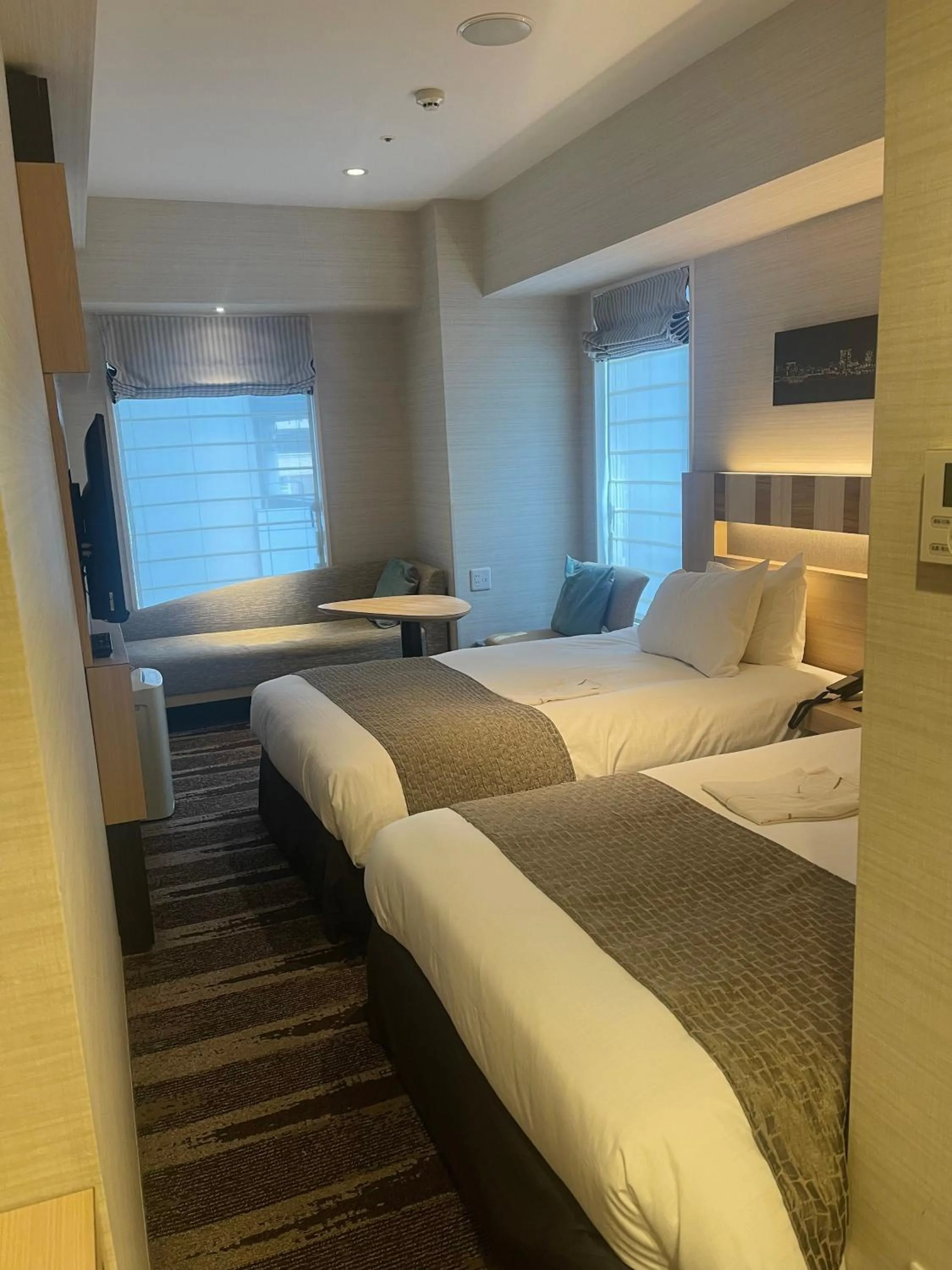 Bed in Hotel Sunroute Ginza