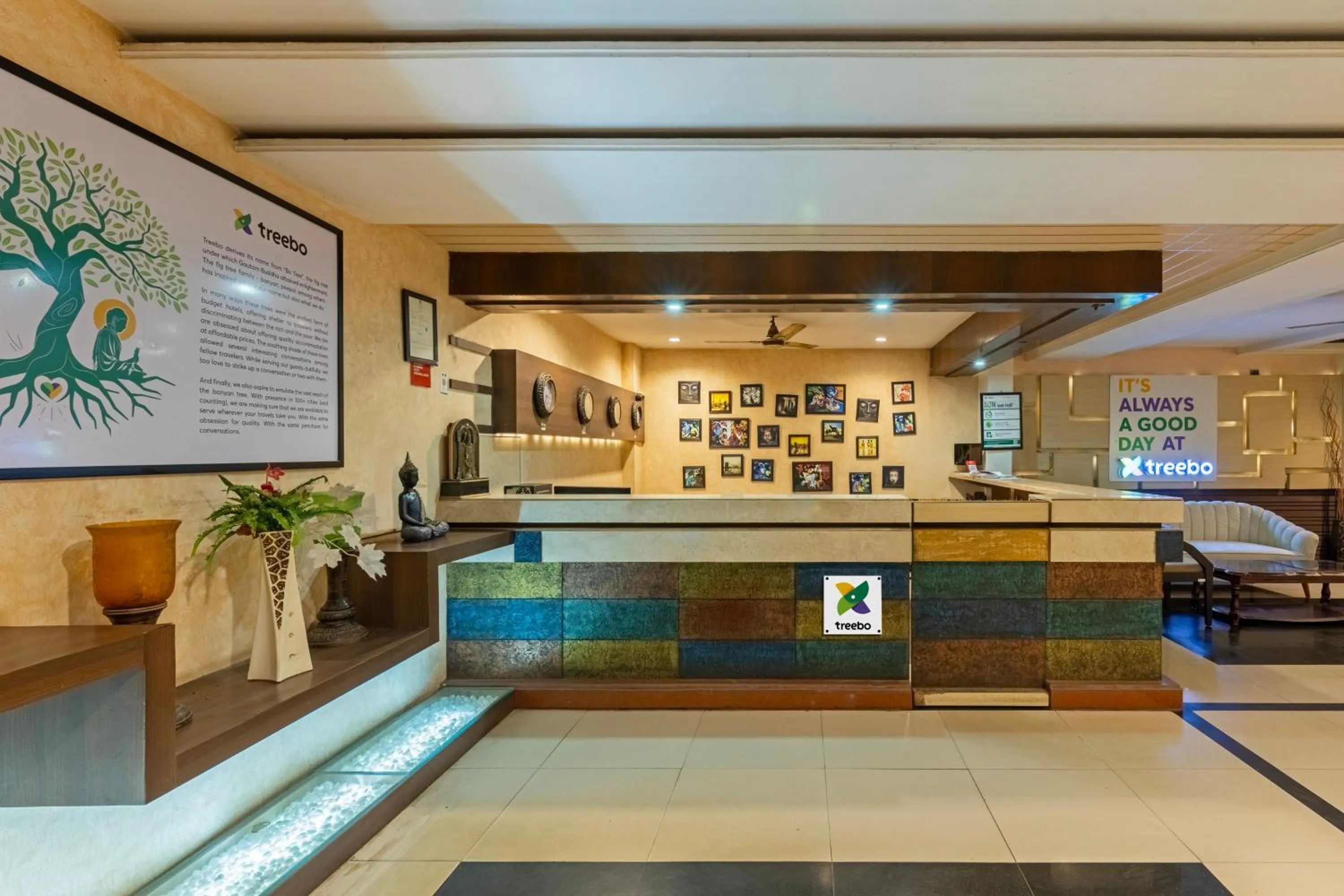 Lobby or reception in Treebo AR Grand, Gajuwaka