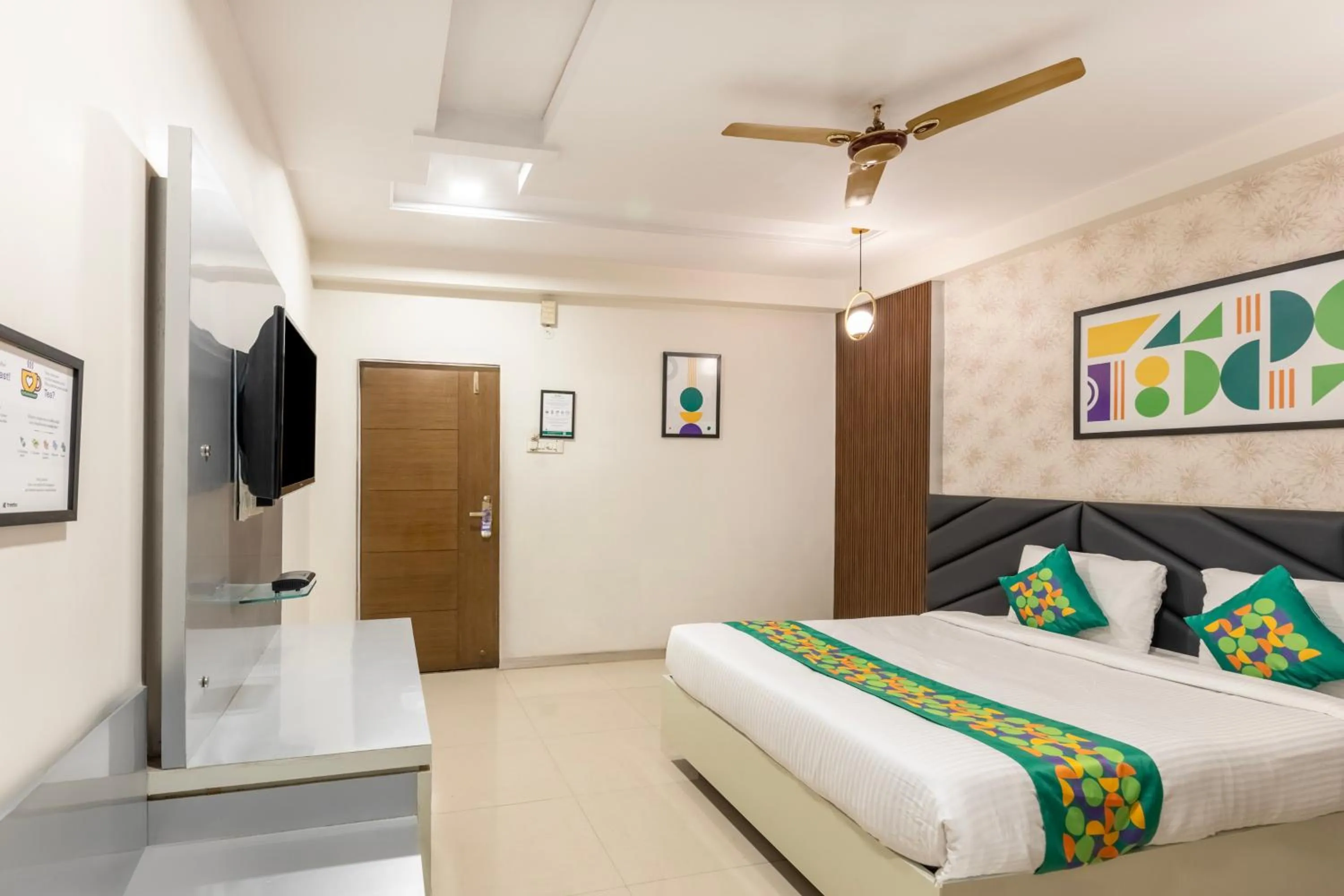 Bedroom, Bed in Treebo AR Grand, Gajuwaka