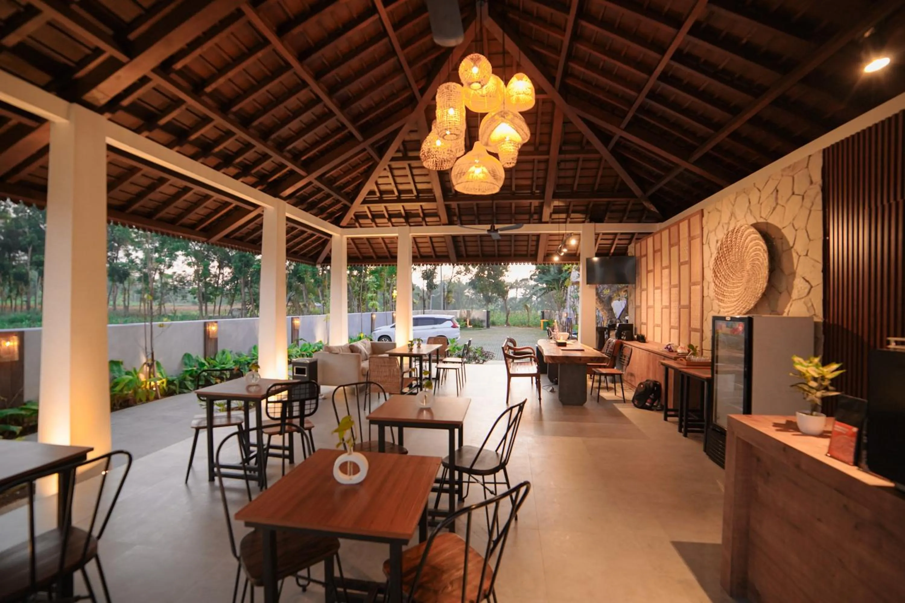 Lobby or reception in Ubu Villa Amarta in Yogyakarta