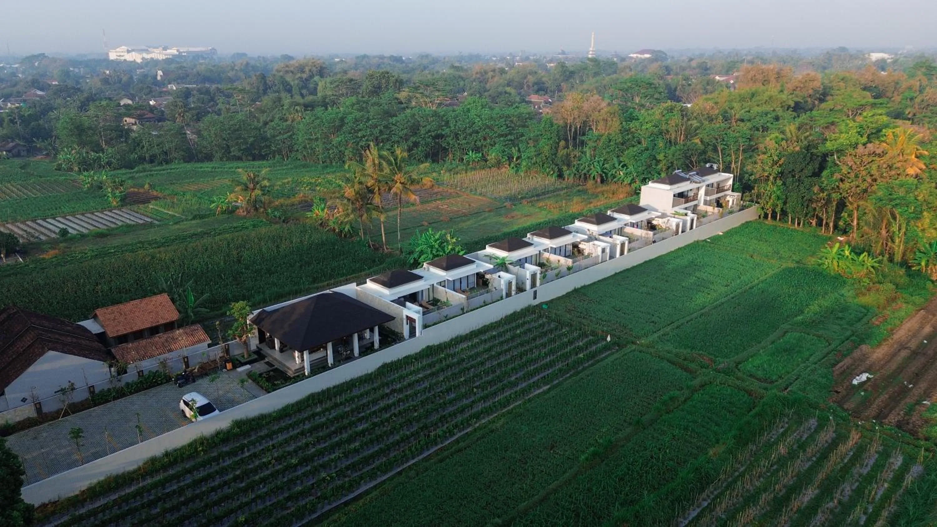 Natural landscape in Ubu Villa Amarta in Yogyakarta