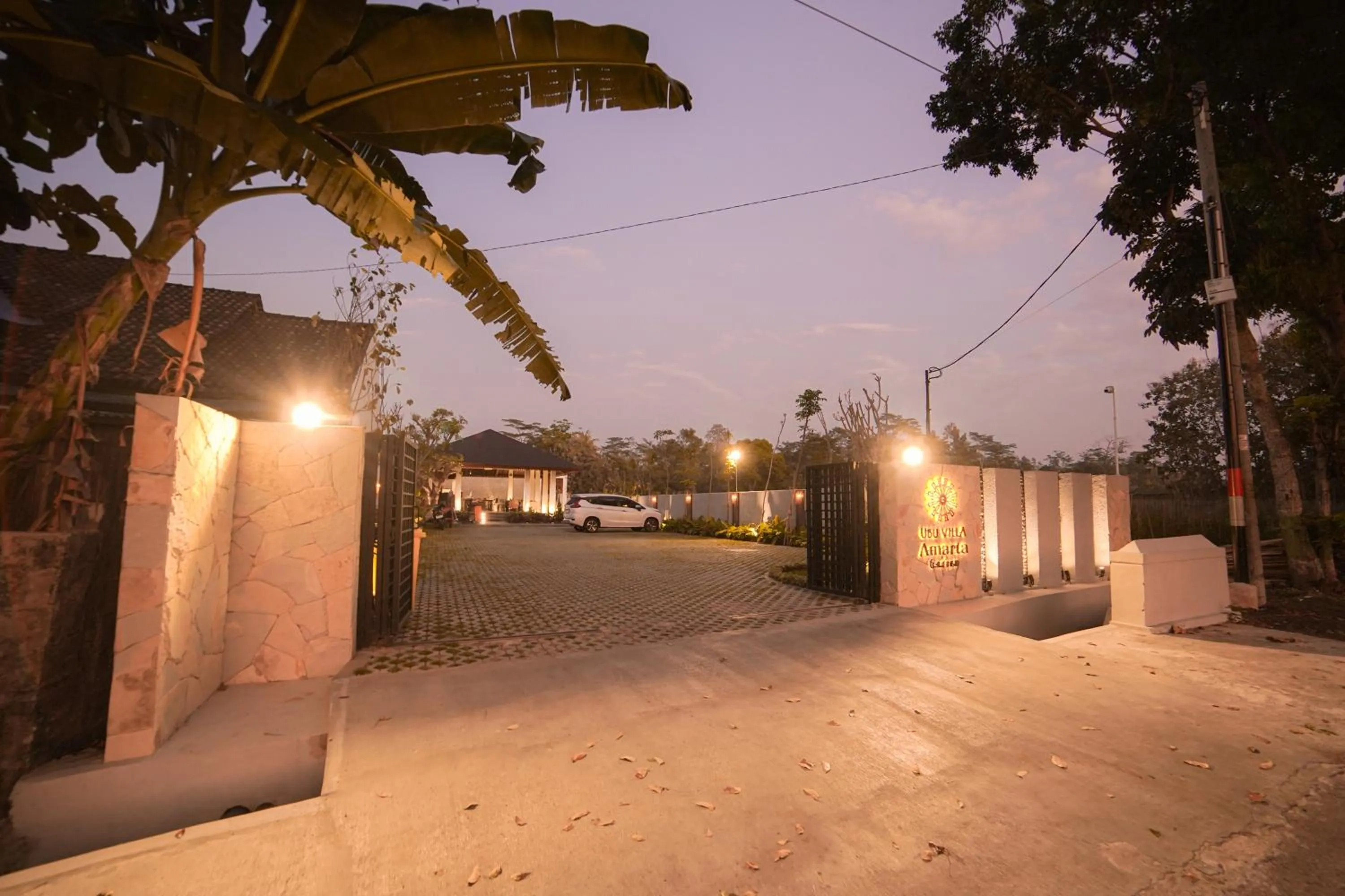 Night in Ubu Villa Amarta in Yogyakarta