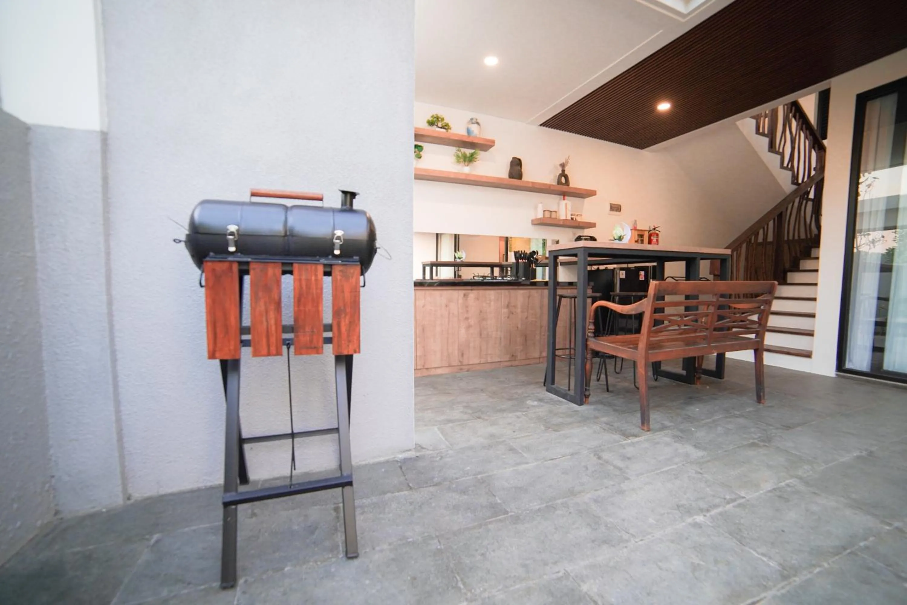 BBQ facilities in Ubu Villa Amarta in Yogyakarta