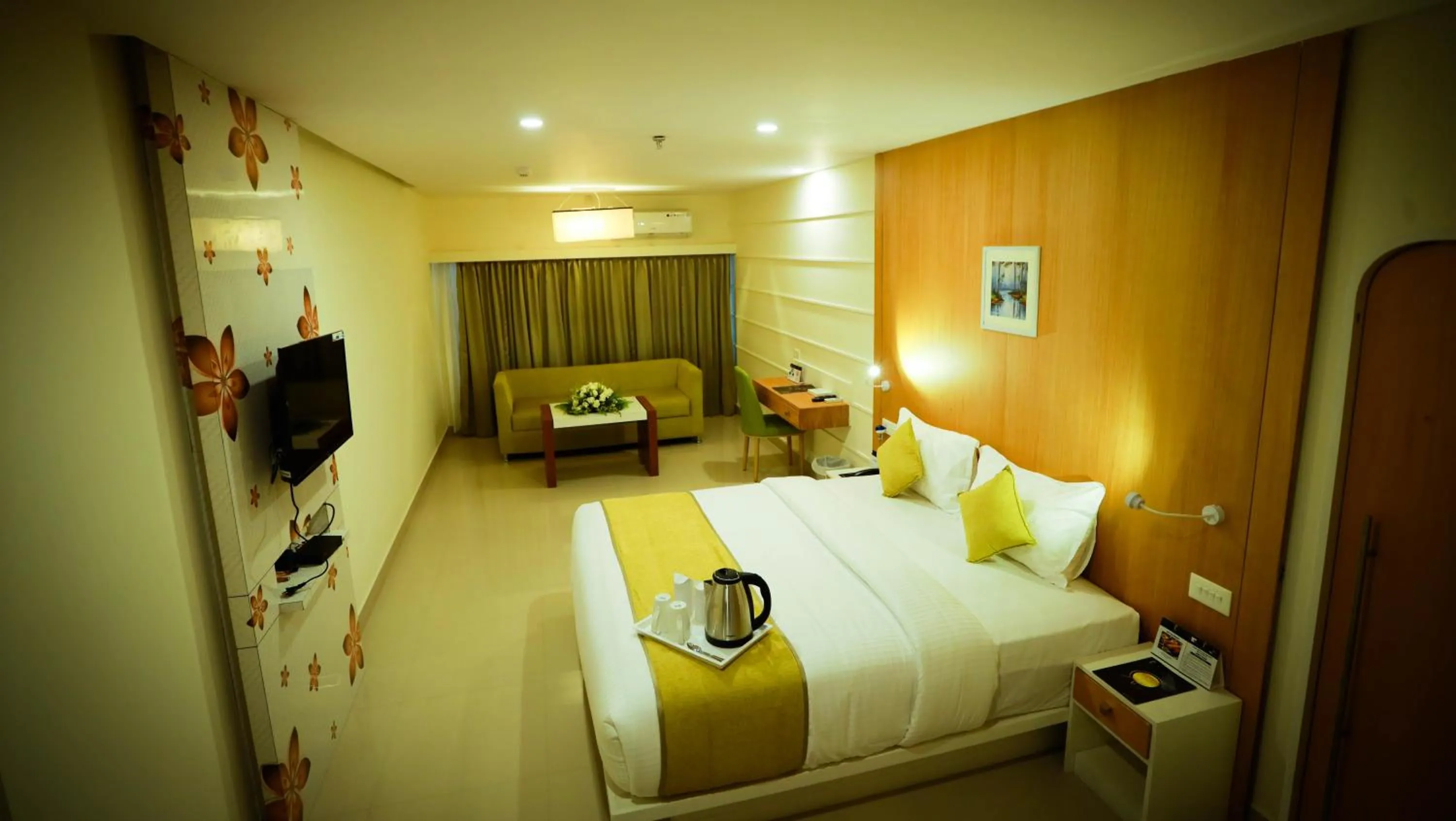 Bed in hotel emperor