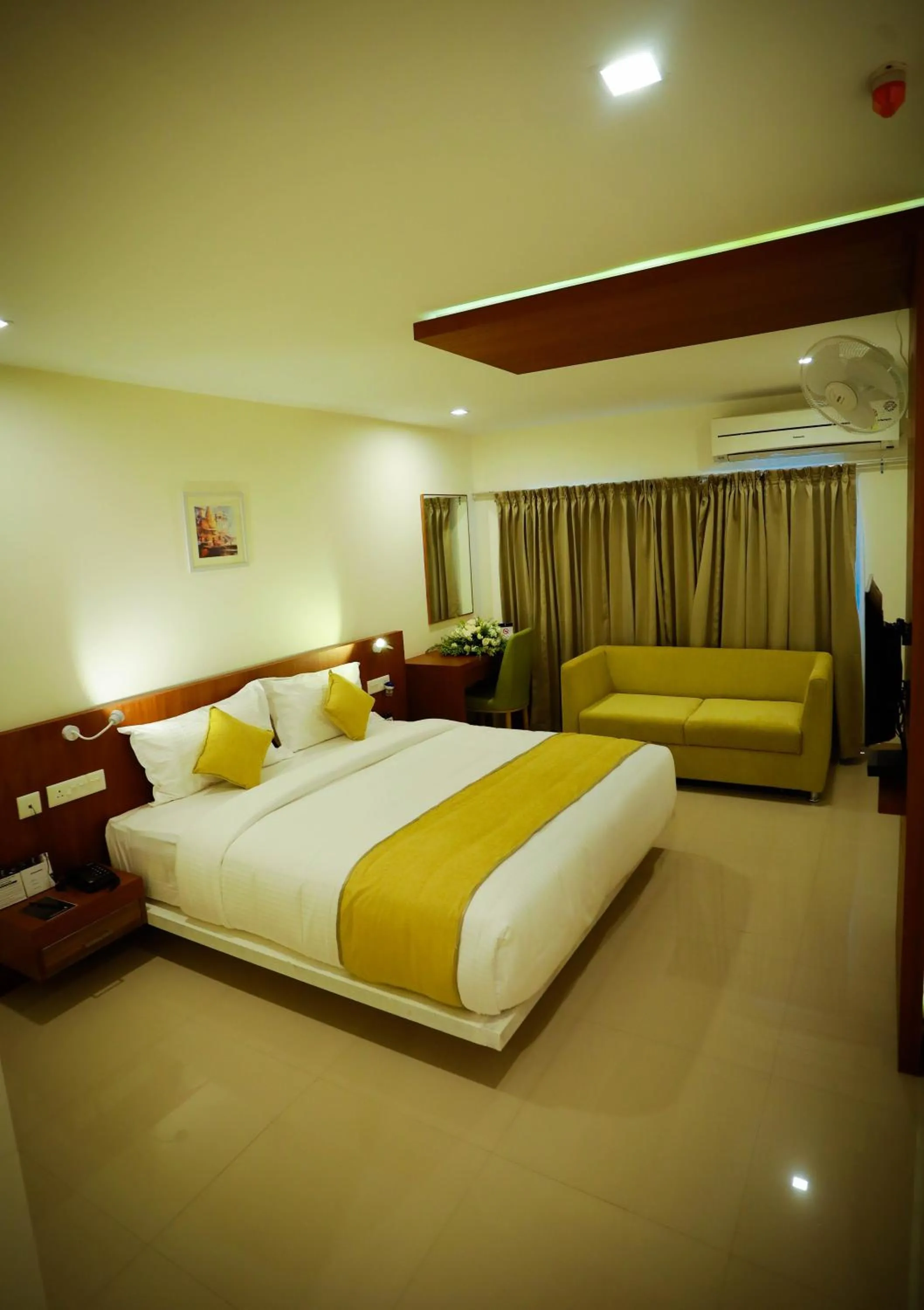 Bed in hotel emperor