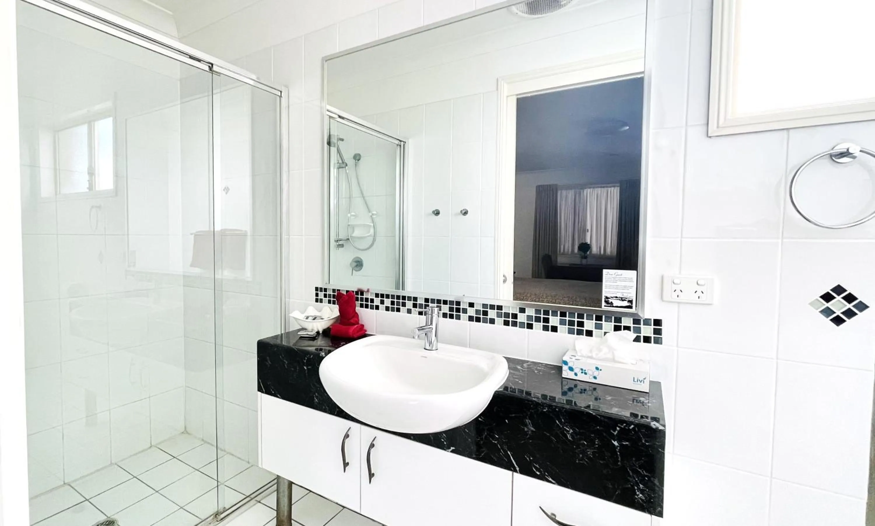 Shower in Motel Myall