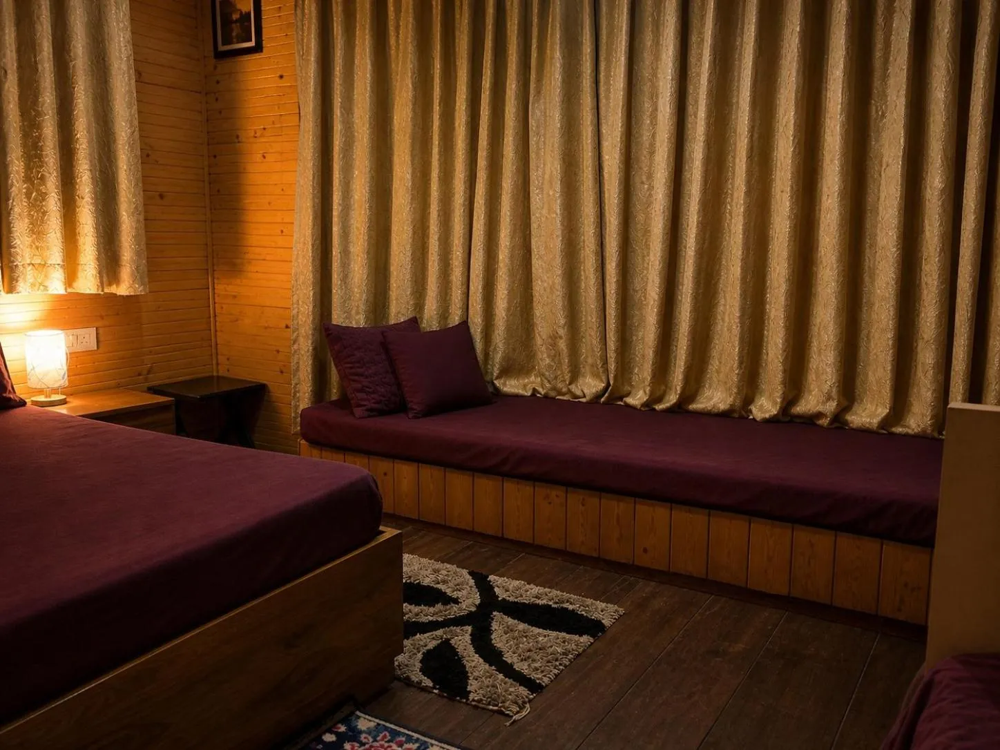 Bedroom, Bed in Bougainvilla Mountain Retreat, near Bhimtal