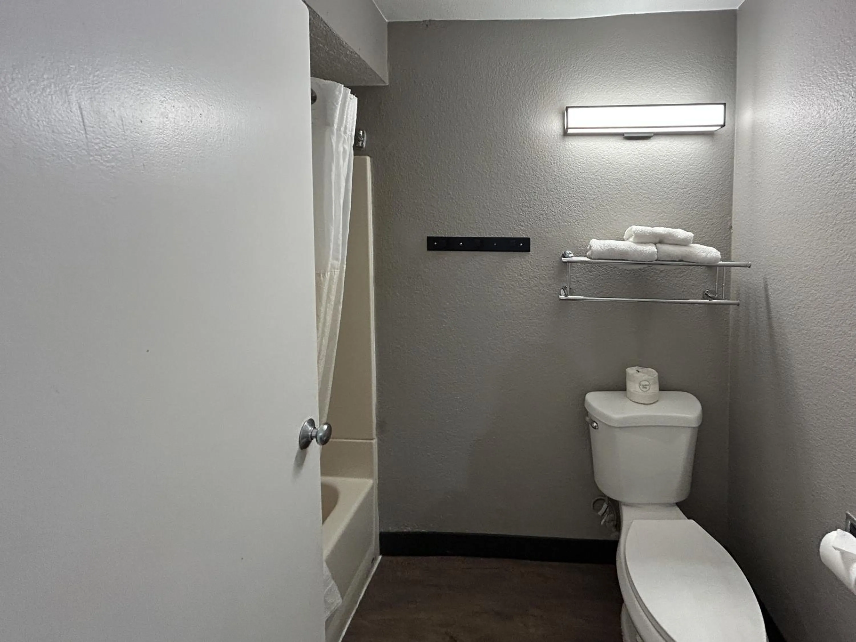 Bathroom in Studio 6 San Diego, CA Hotel Circle Mission Valley