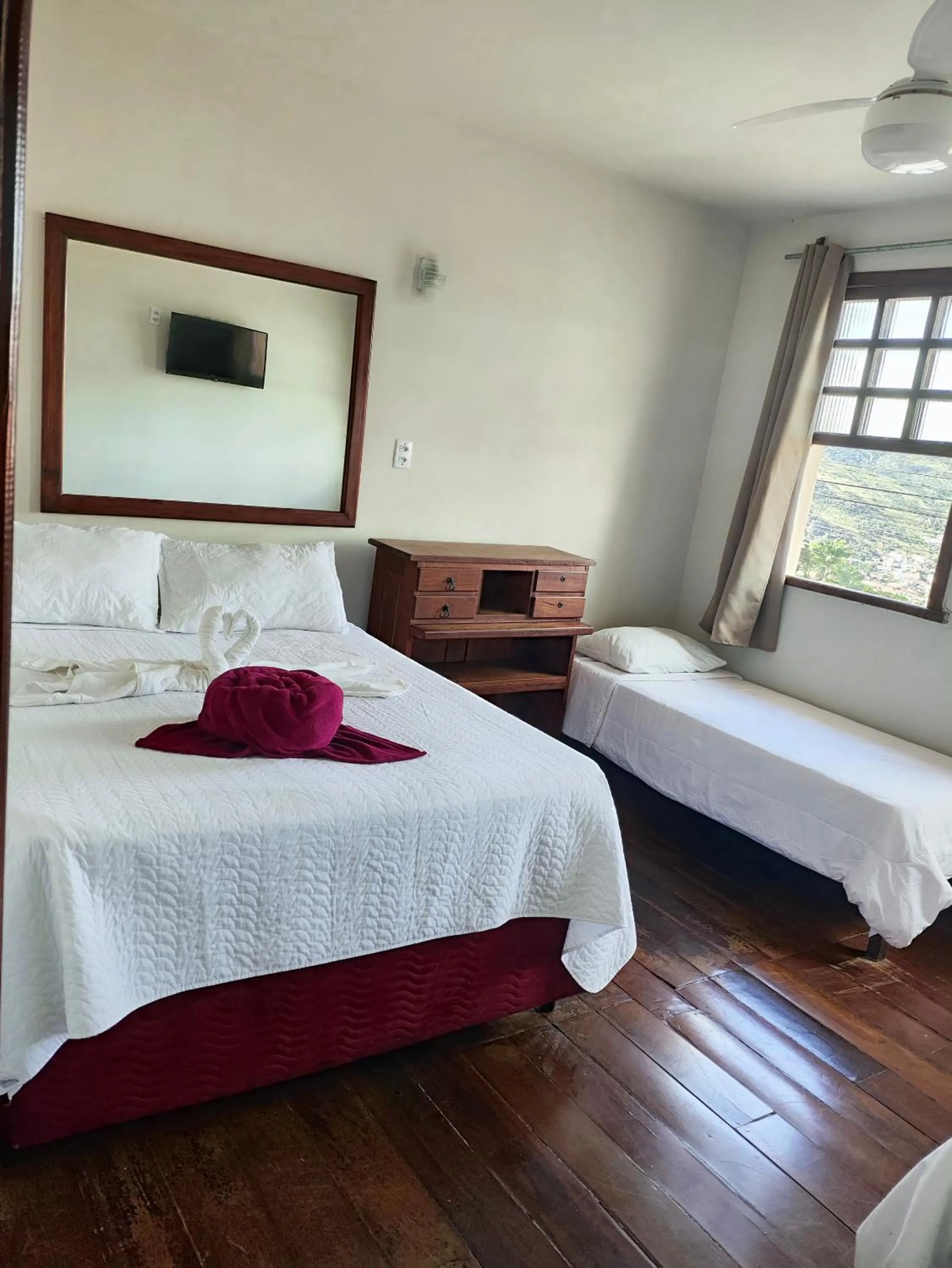 Bed in Pousada Flor de Lis