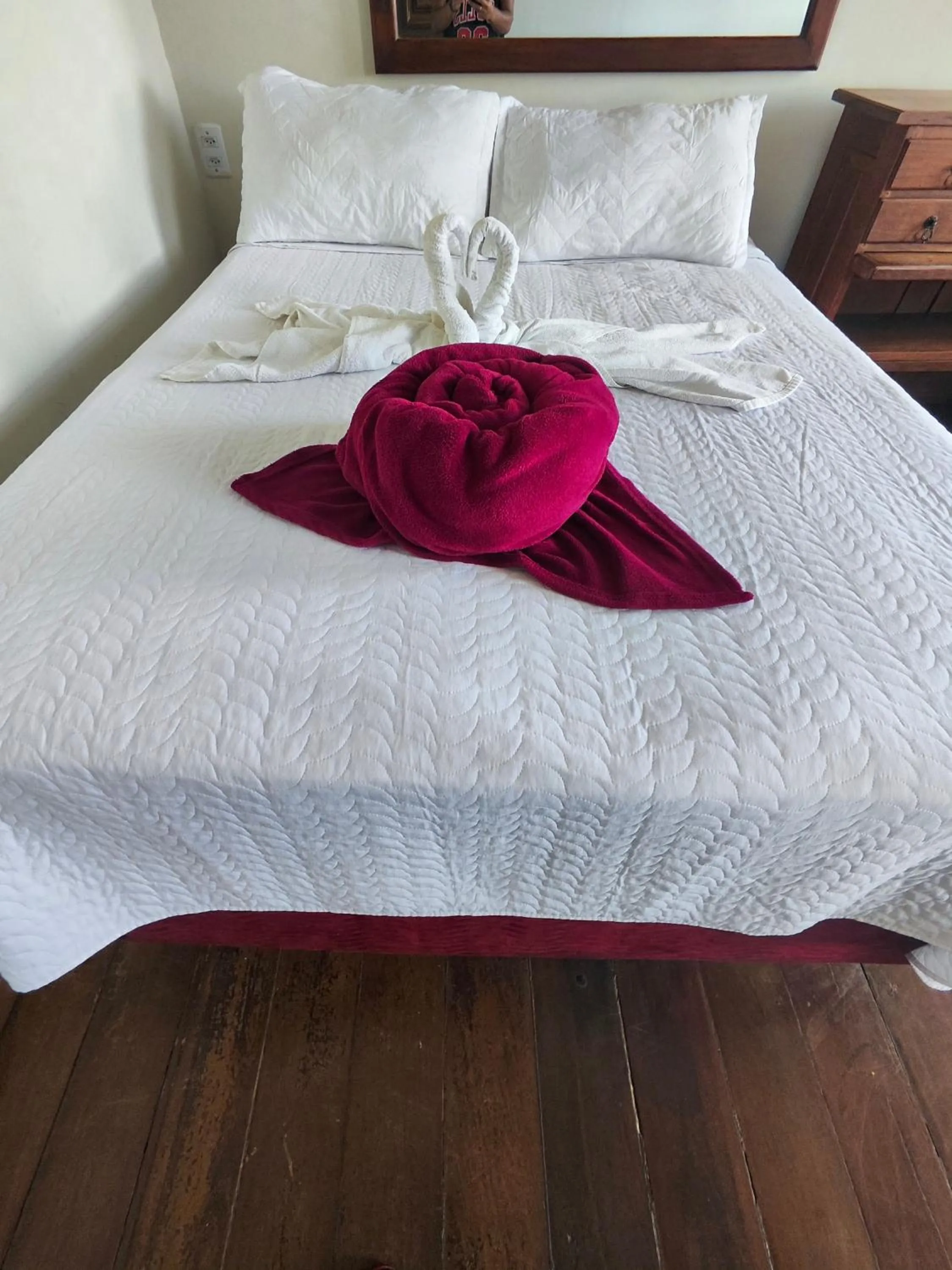 Bed in Pousada Flor de Lis