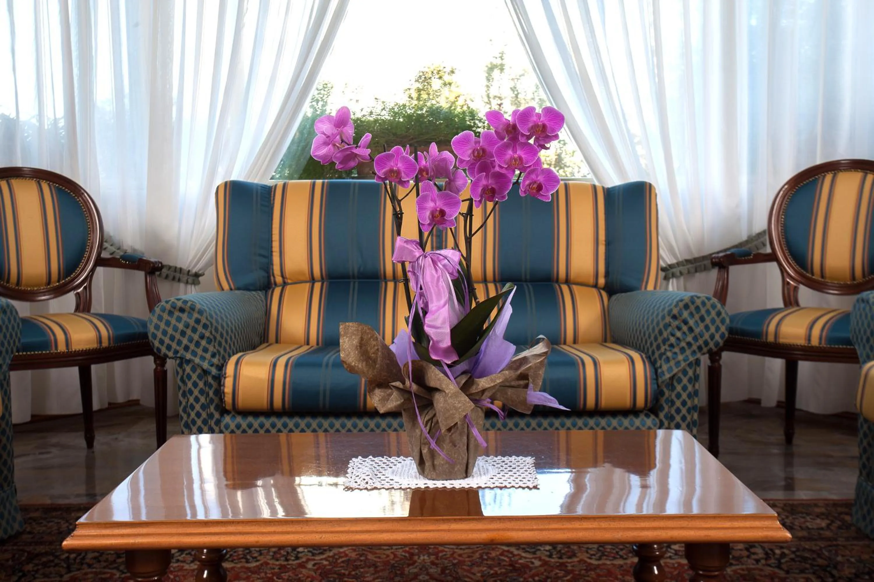 Communal lounge/ TV room in Hotel Terme Abano Verdi