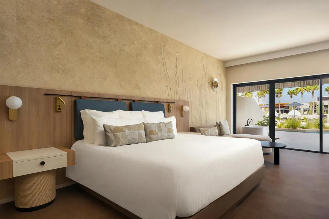 Bedroom, Bed in Secrets Baby Beach Aruba Adults Only