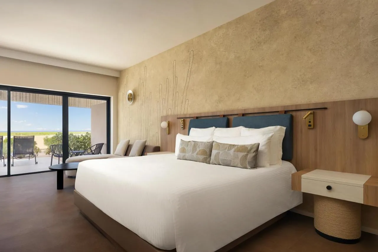 Bedroom, Bed in Secrets Baby Beach Aruba Adults Only