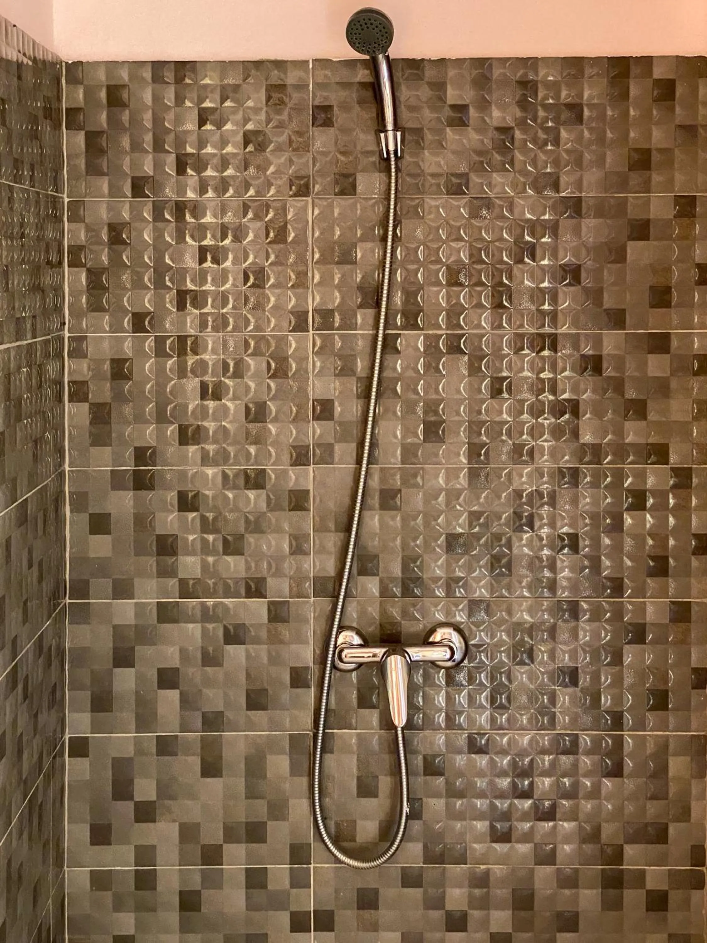 Shower in Hôtel Villa Les Orchidées