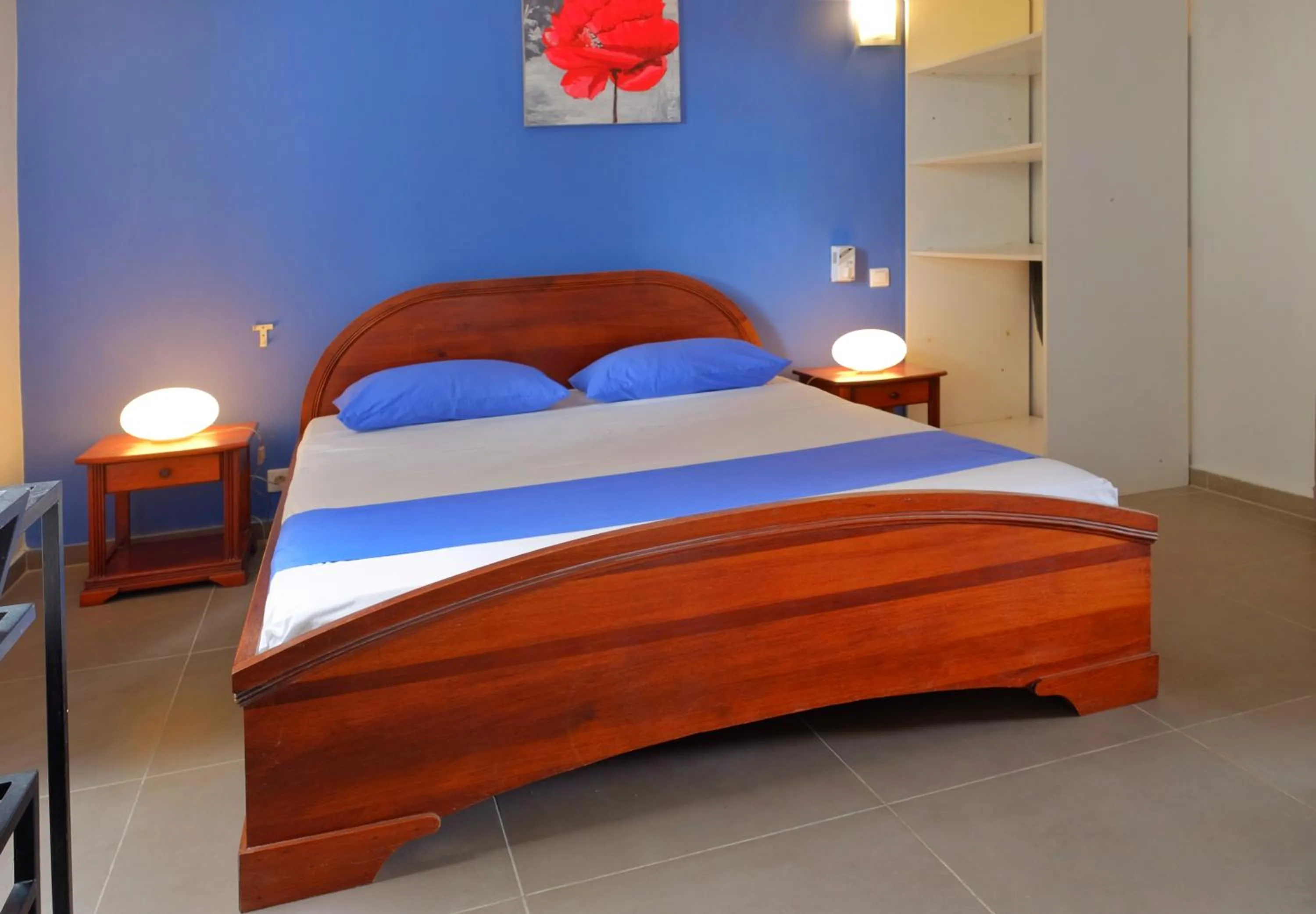 Bed in Hôtel Villa Les Orchidées
