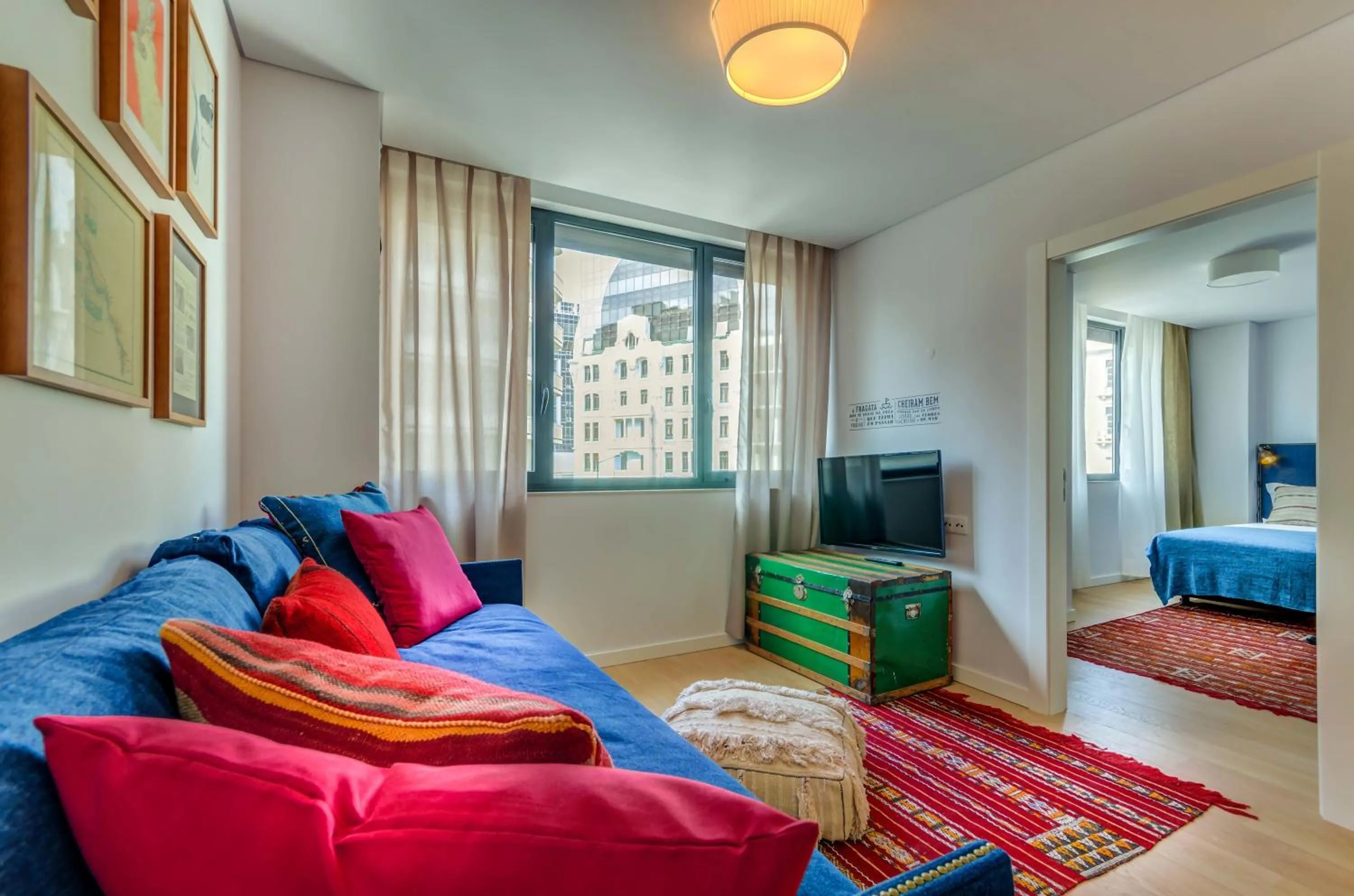 TV and multimedia, Bed in Lisbon Serviced Apartments - Liberdade