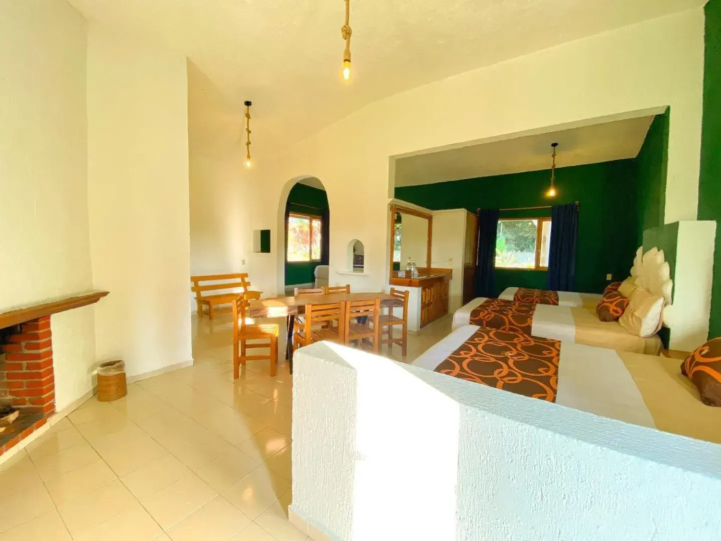 Bed in Hotel Rancho Las Margaritas Bed in Hotel Rancho Las Margaritas